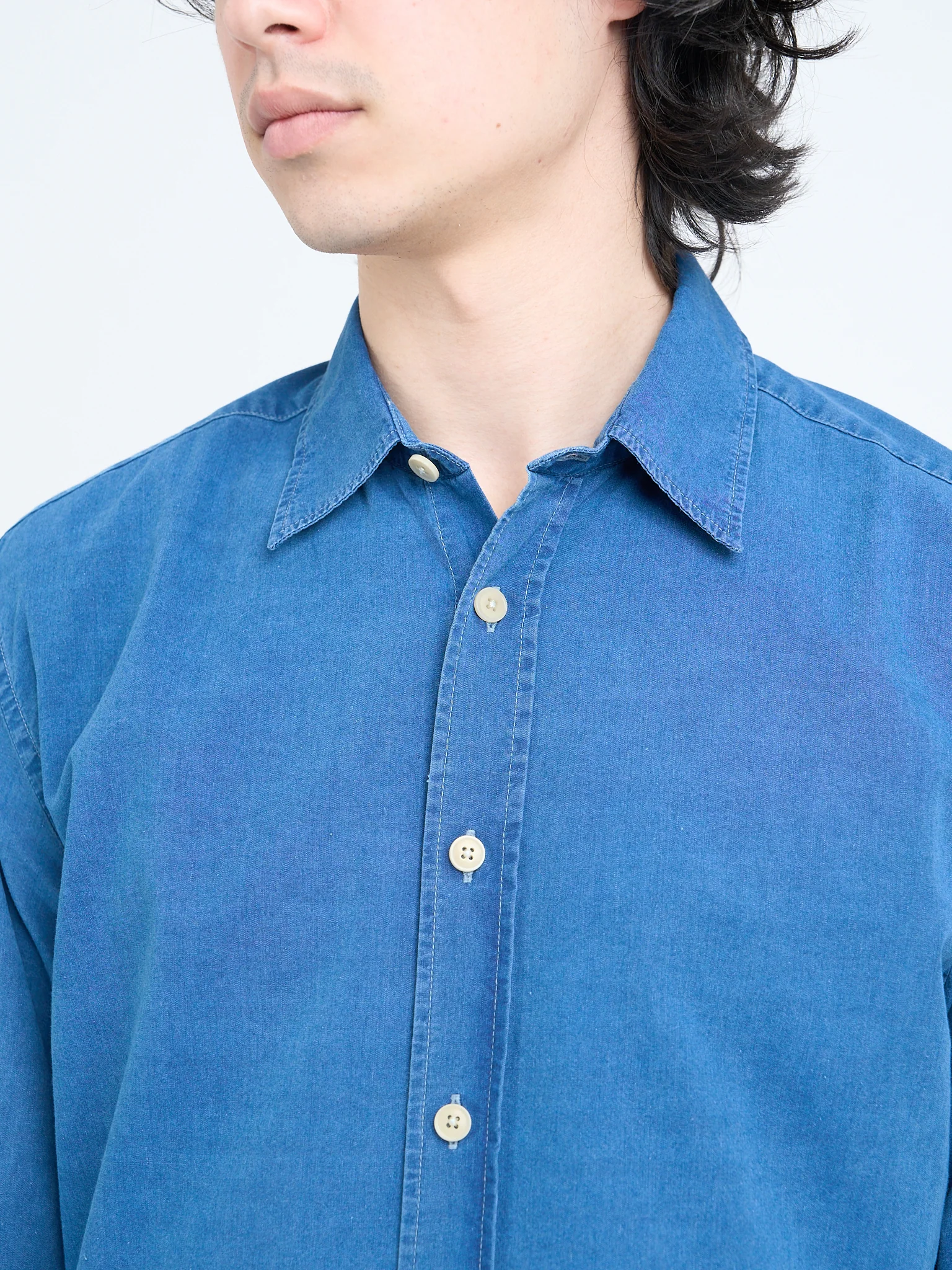 Atlanta Long Sleeve Shirt Wylie Indigo Light - Image 4
