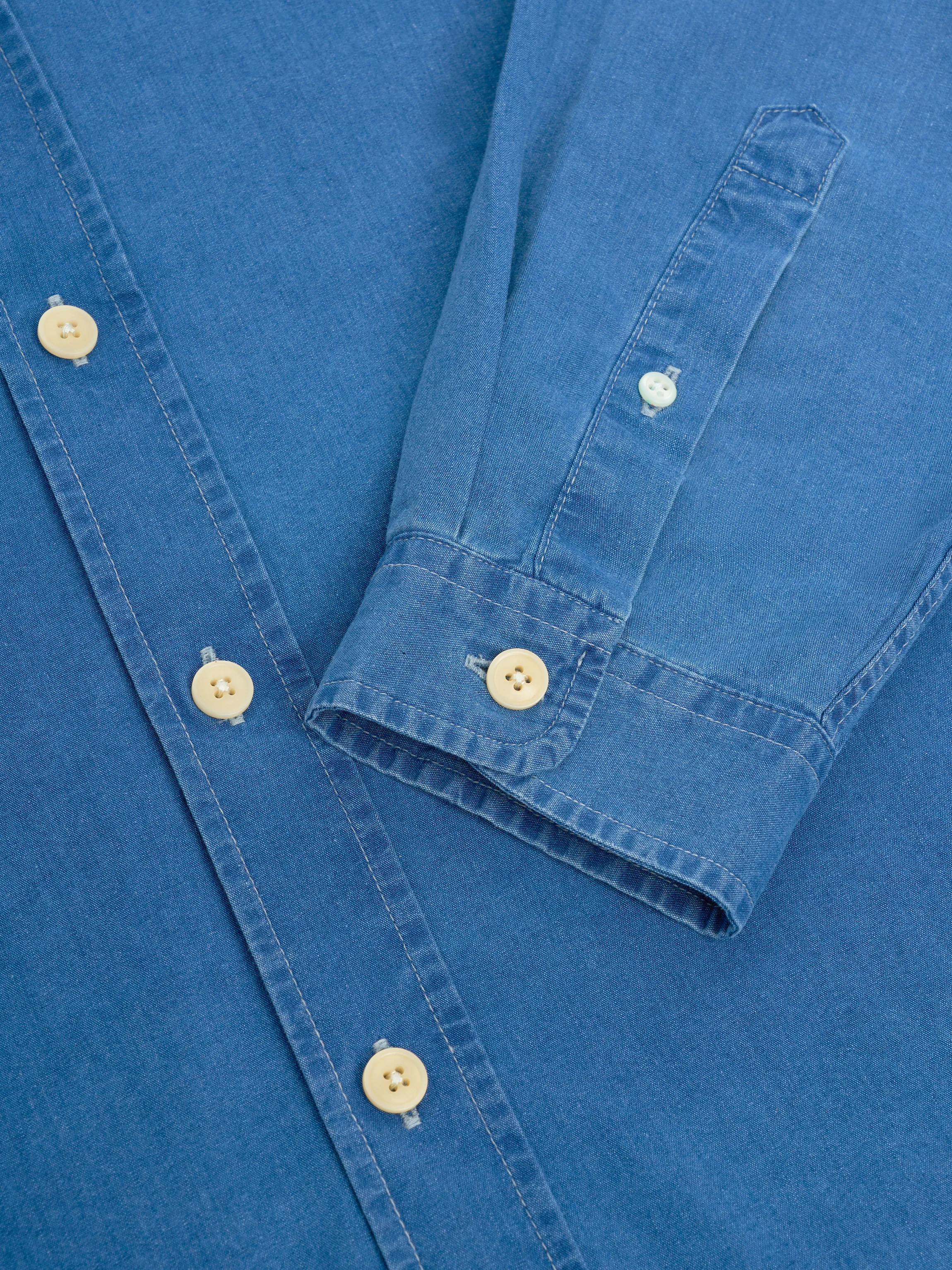 Atlanta Long Sleeve Shirt Wylie Indigo Light - Image 6