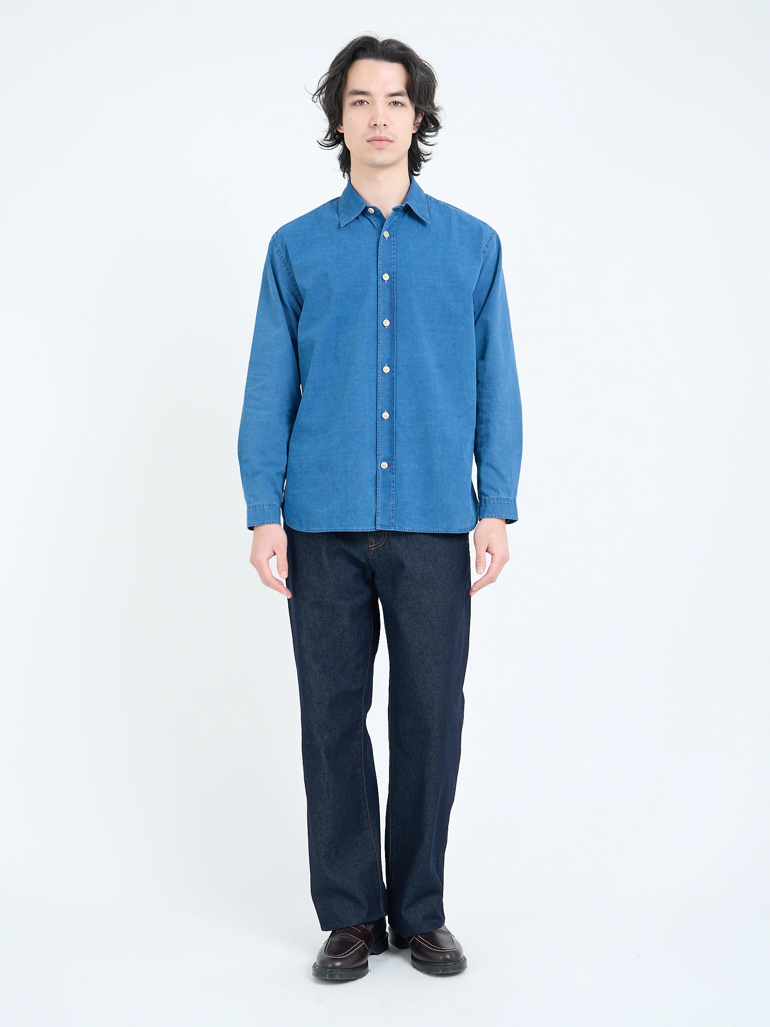 Atlanta Long Sleeve Shirt Wylie Indigo Light - Image 7