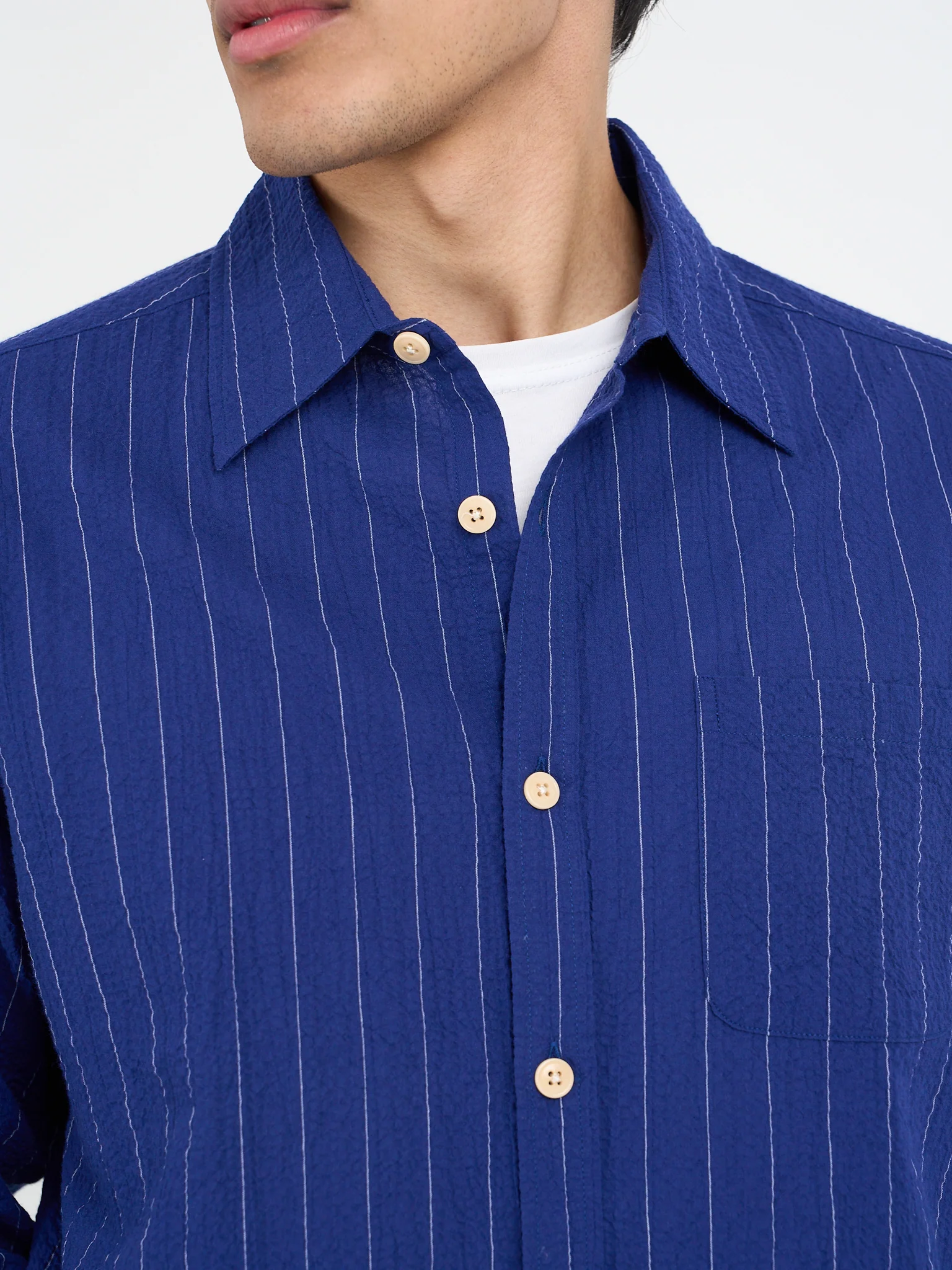 Atlanta Long Sleeve Shirt Patterson Blue - Image 4