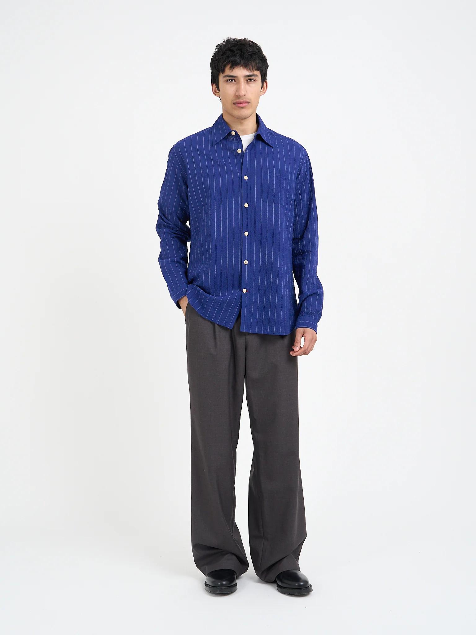 Atlanta Long Sleeve Shirt Patterson Blue - Image 7