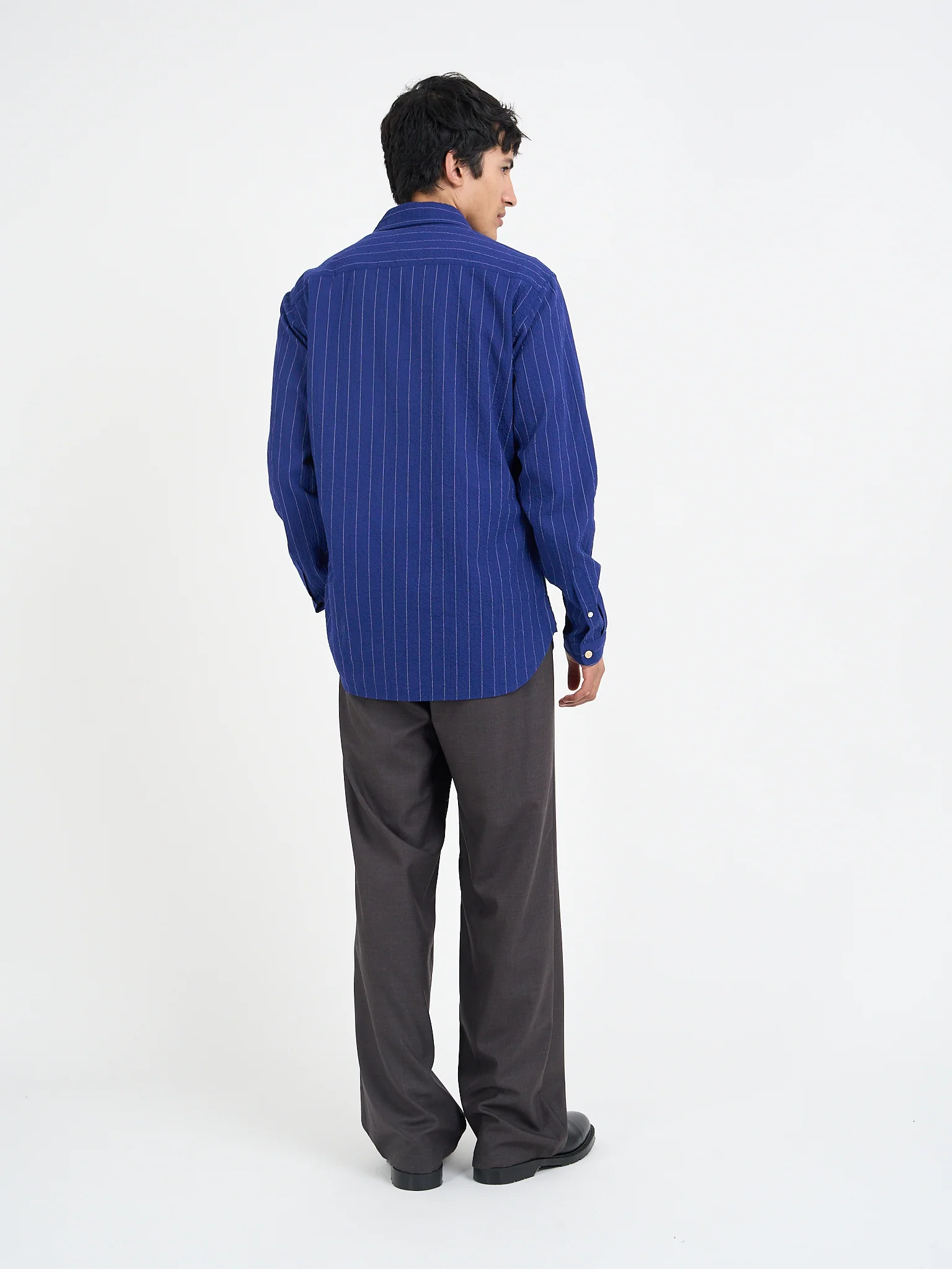 Atlanta Long Sleeve Shirt Patterson Blue - Image 8