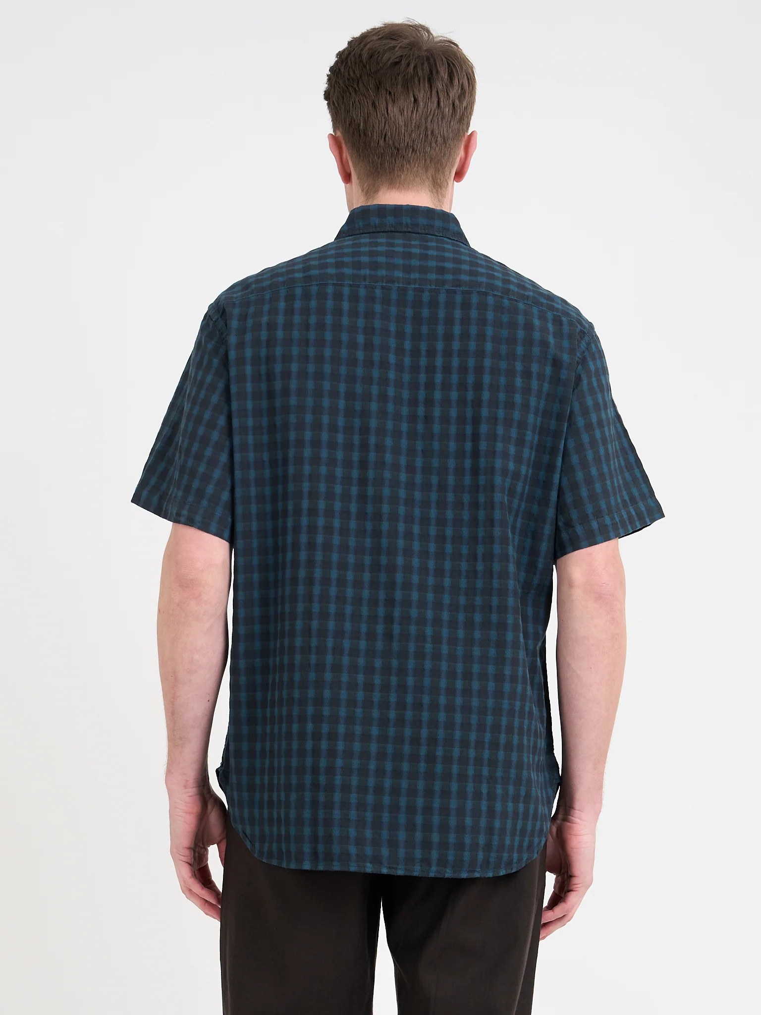 Atlanta Short Sleeve Shirt (Loose Fit) Lennox Navy - Image 3