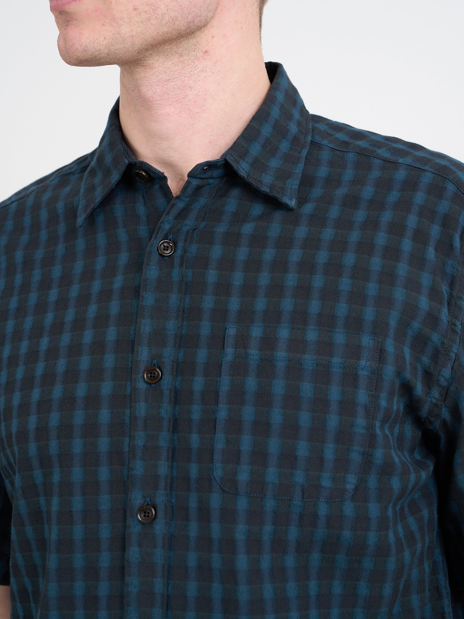 Atlanta Short Sleeve Shirt (Loose Fit) Lennox Navy - Image 4