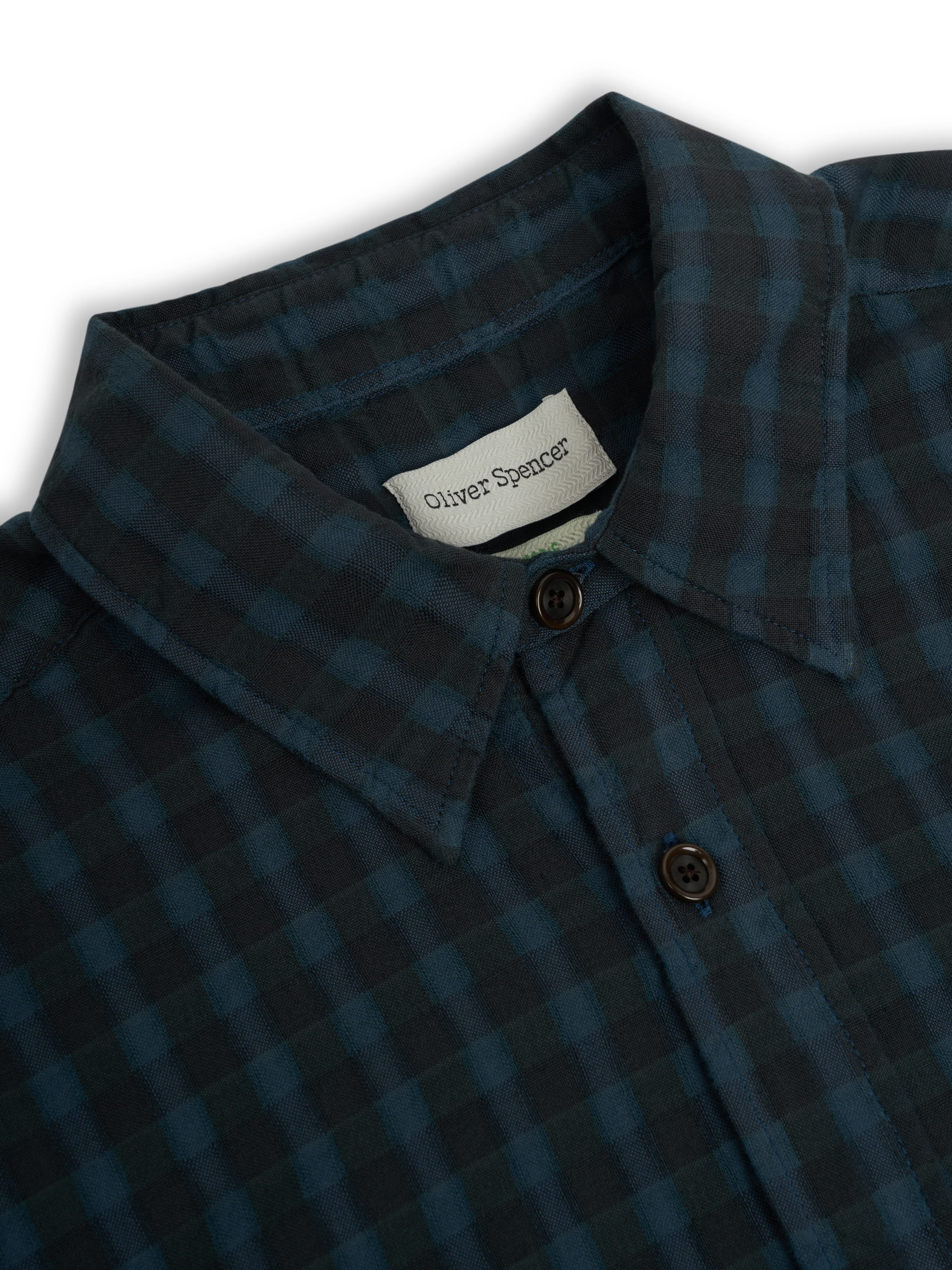 Atlanta Short Sleeve Shirt (Loose Fit) Lennox Navy - Image 5