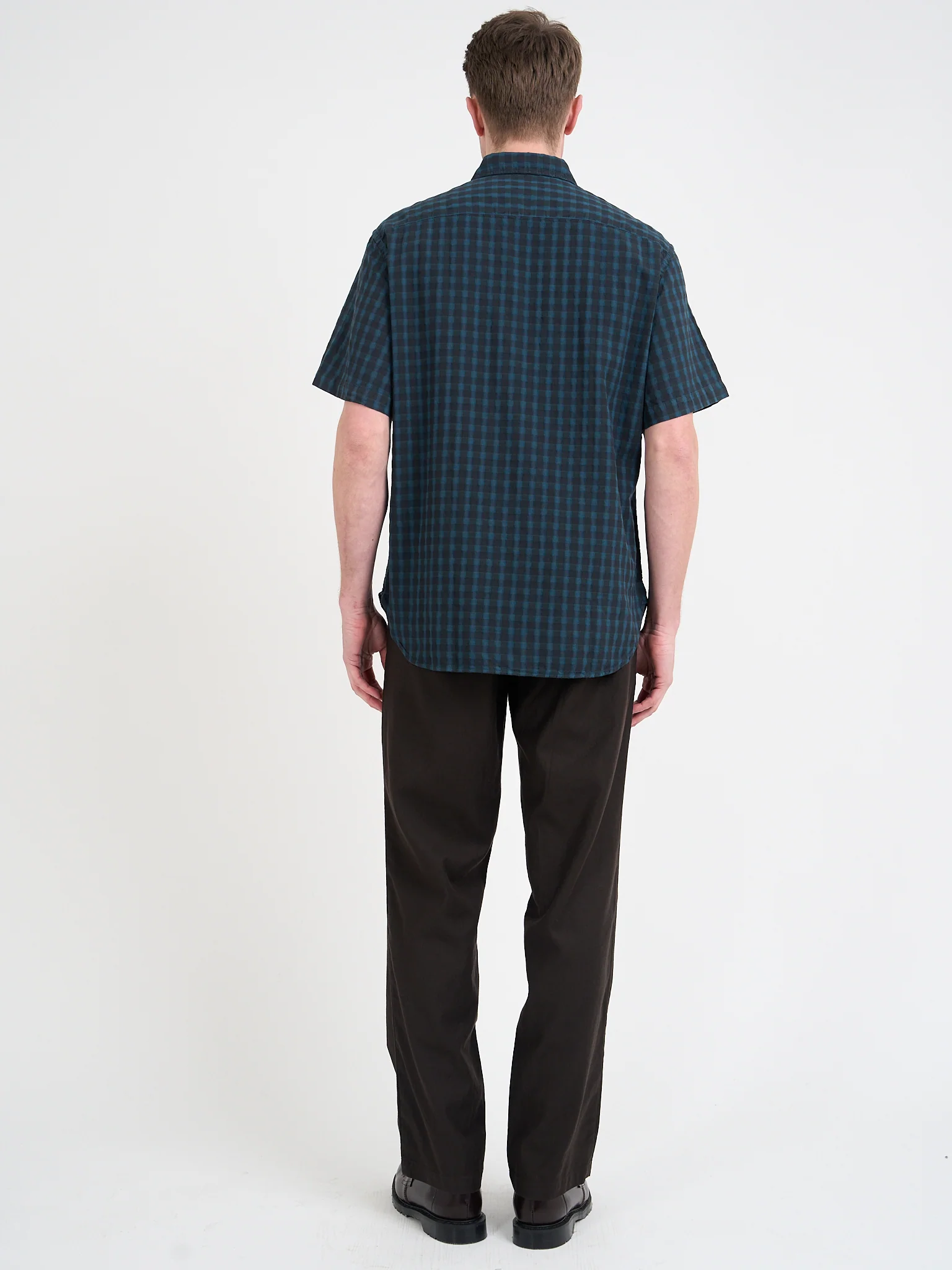 Atlanta Short Sleeve Shirt (Loose Fit) Lennox Navy - Image 8