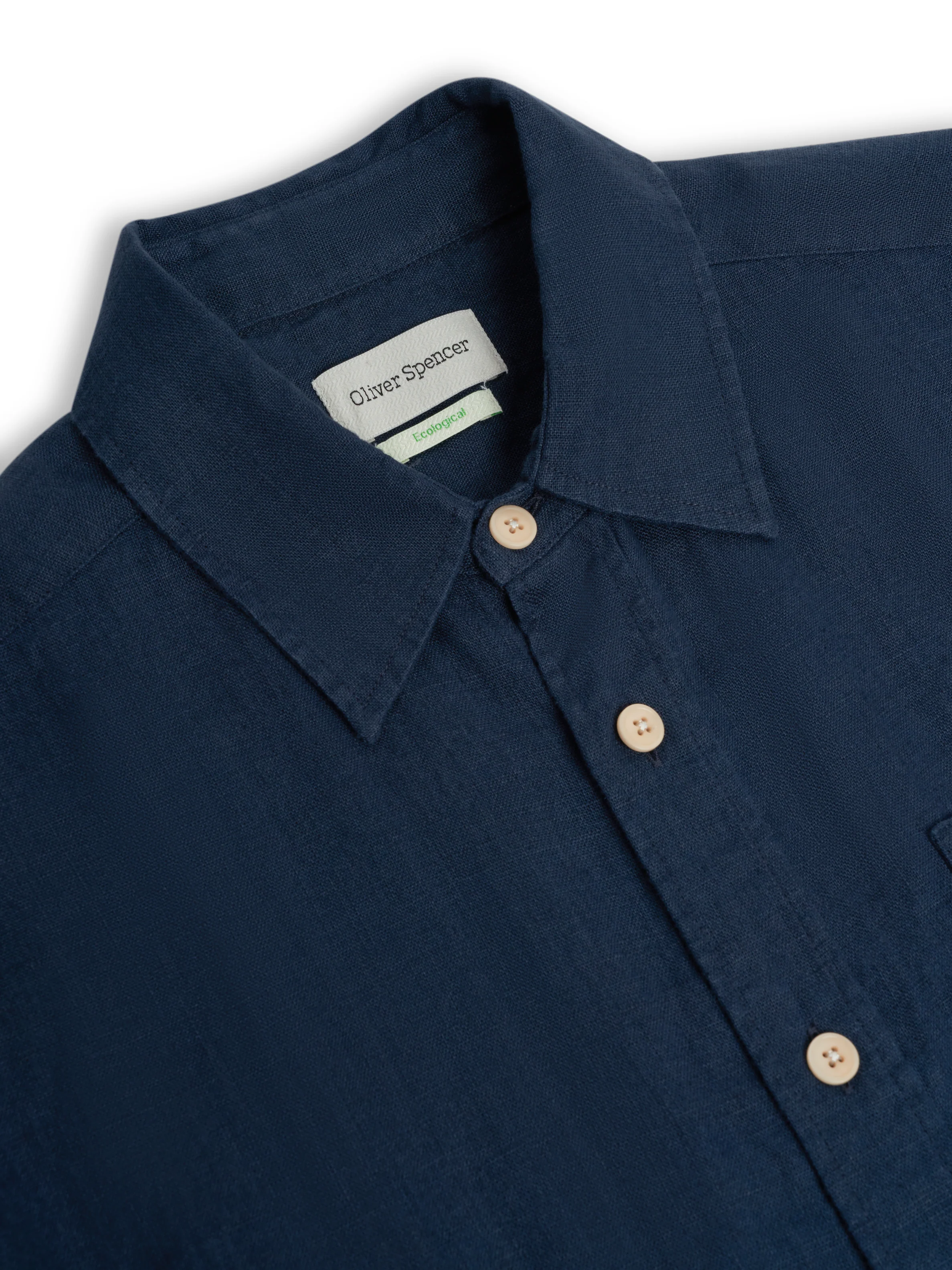 Atlanta Short Sleeve Shirt (Loose Fit) Padworth Navy - Image 4