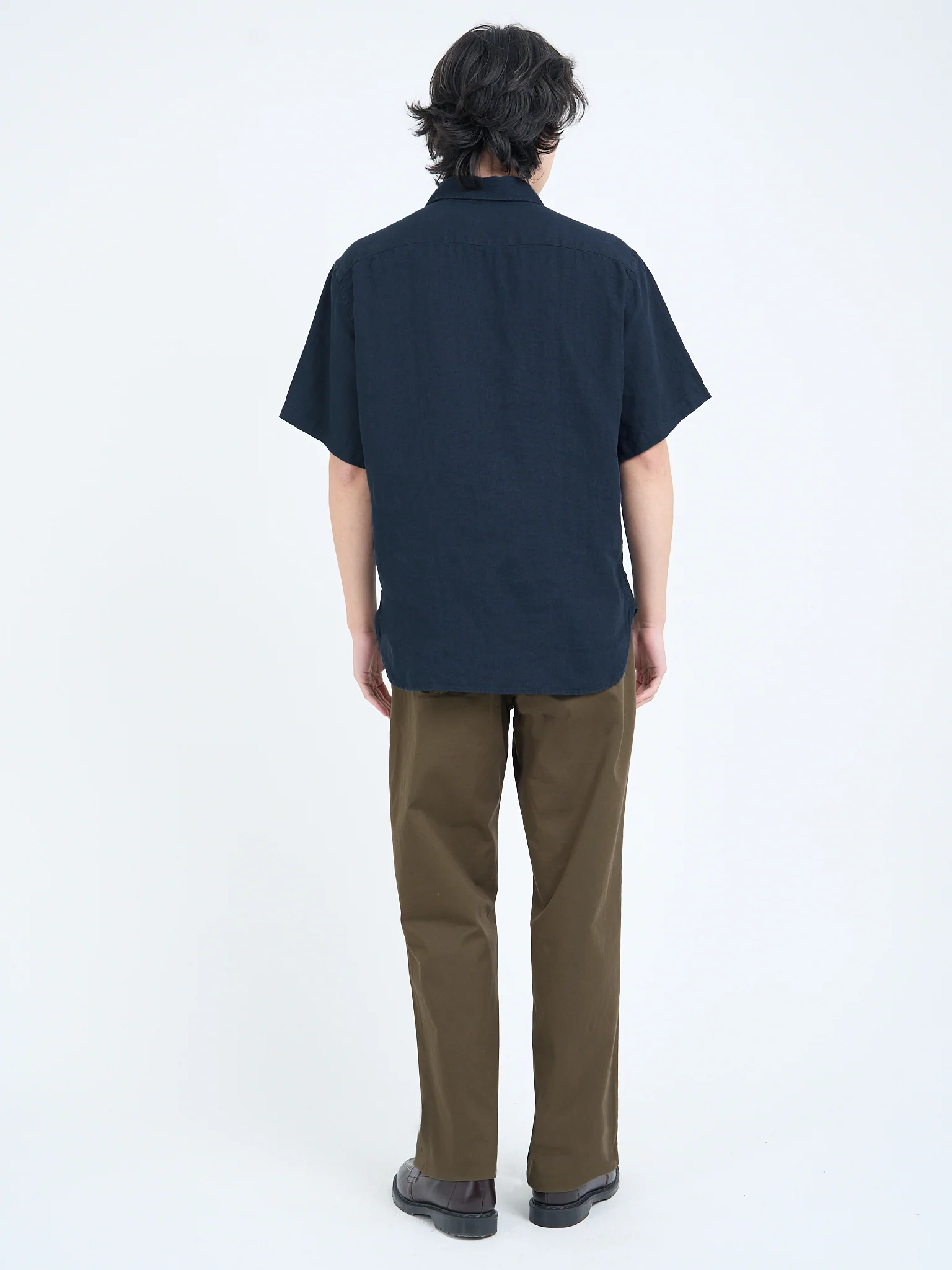 Atlanta Short Sleeve Shirt (Loose Fit) Padworth Navy - Image 7