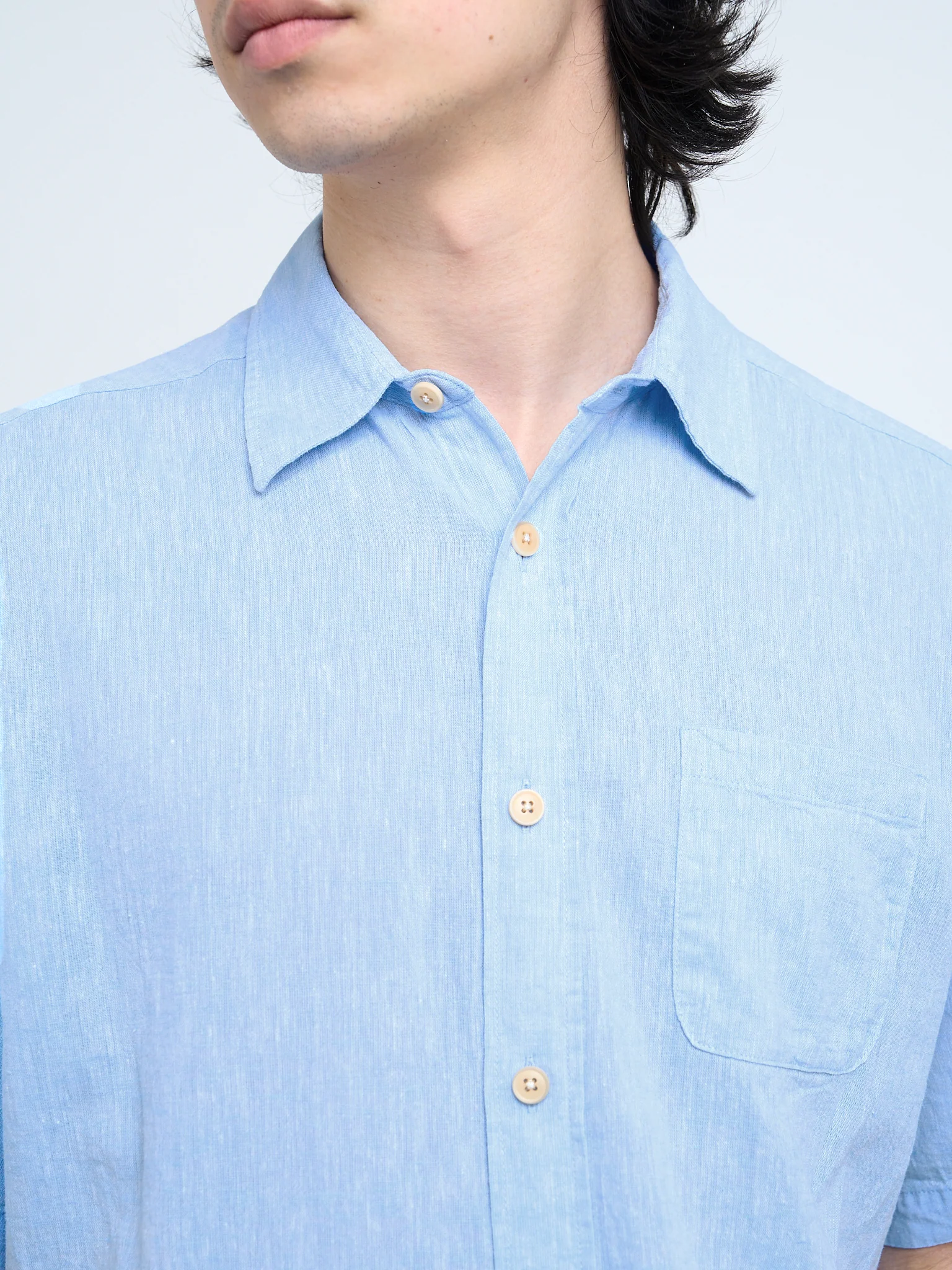 Atlanta Short Sleeve Shirt (Loose Fit) Perkins Blue - Image 4