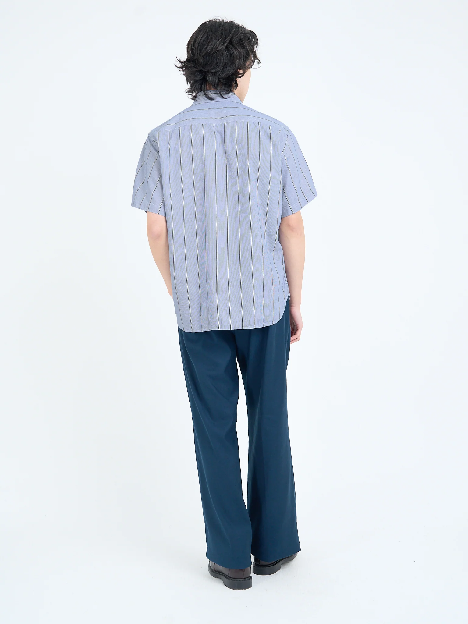 Atlanta Short Sleeve Shirt (Loose Fit) Pinwell Blue - Image 8