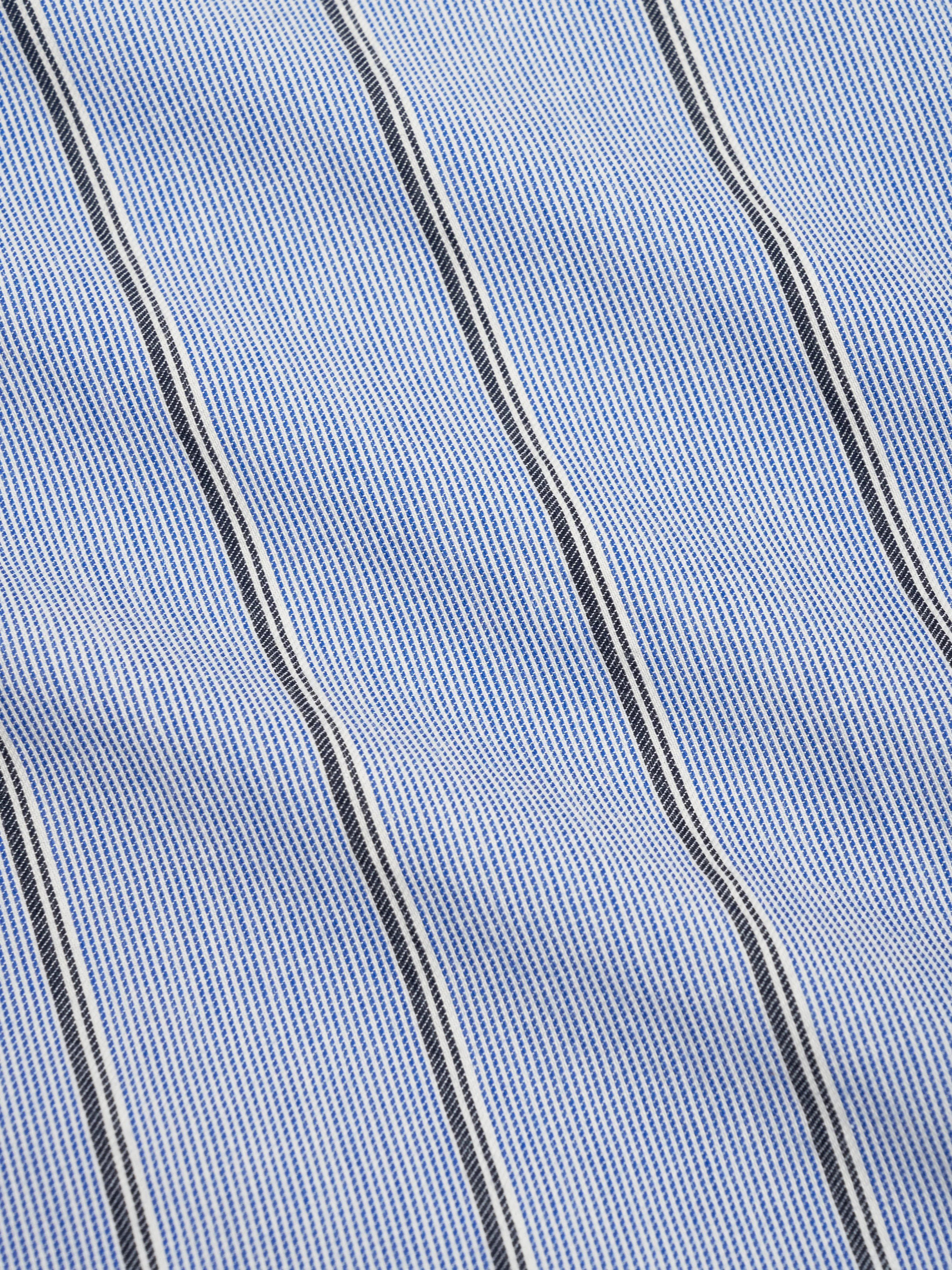 Atlanta Short Sleeve Shirt (Loose Fit) Pinwell Blue - Image 9