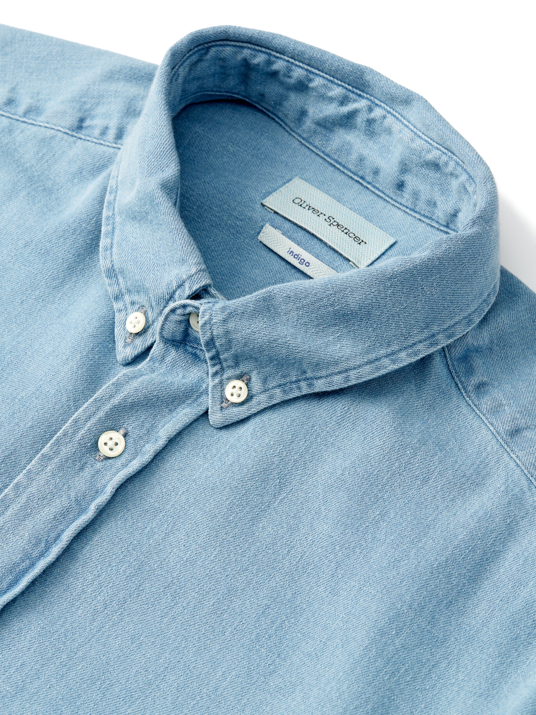Brook Shirt Mullins Denim Indigo Light - Image 3