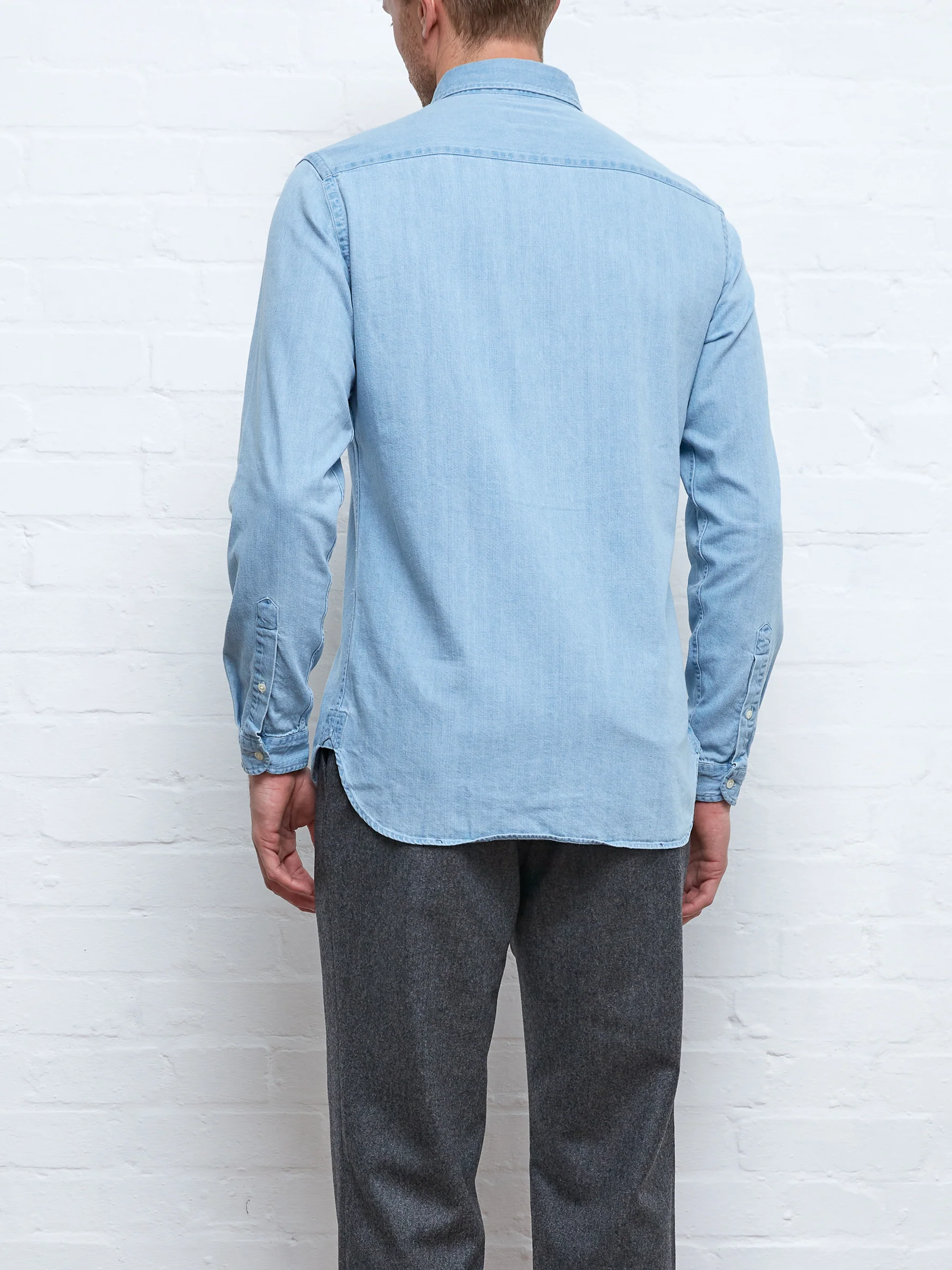 Brook Shirt Mullins Denim Indigo Light - Image 6
