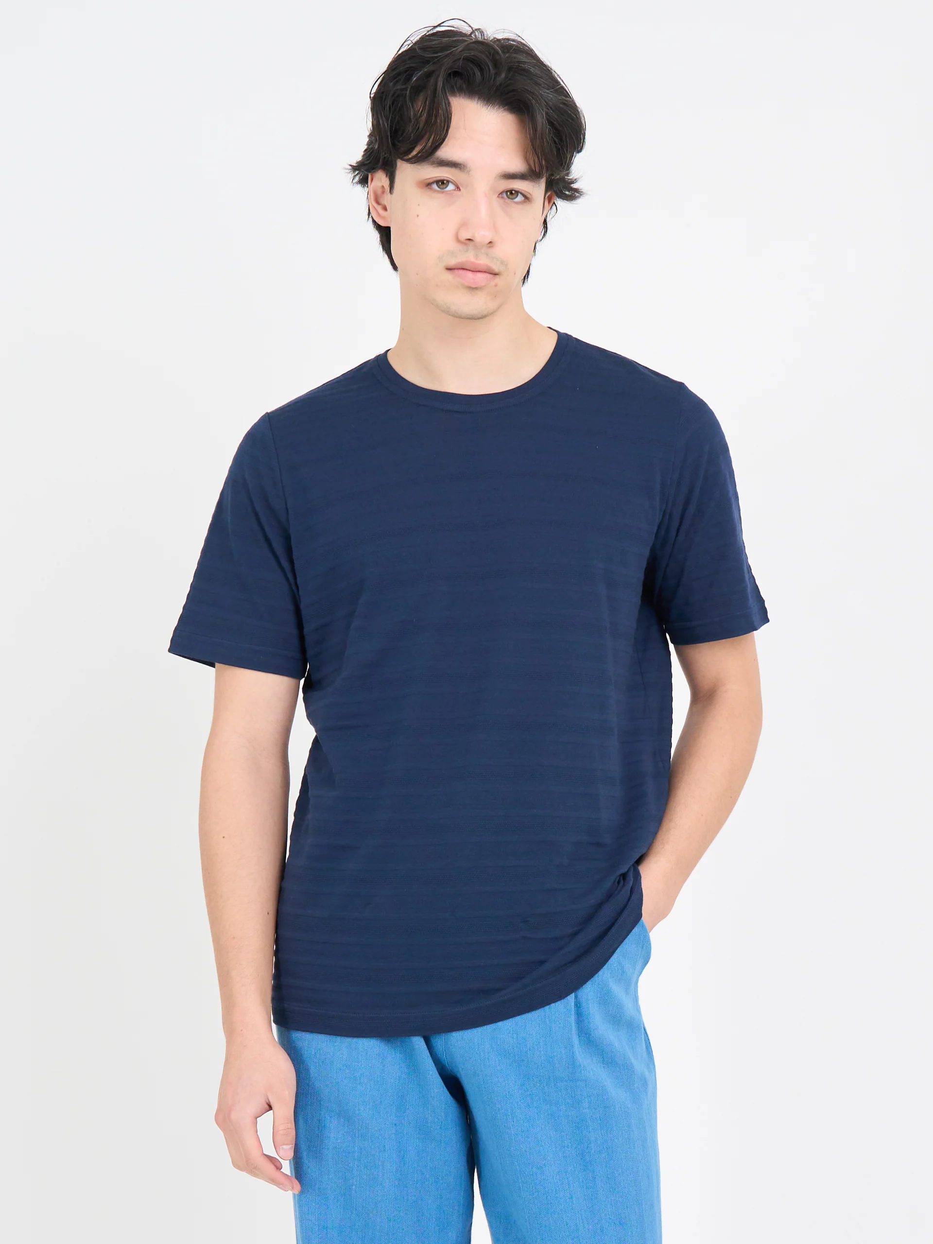 Conduit T-Shirt Dornie Navy - Image 4