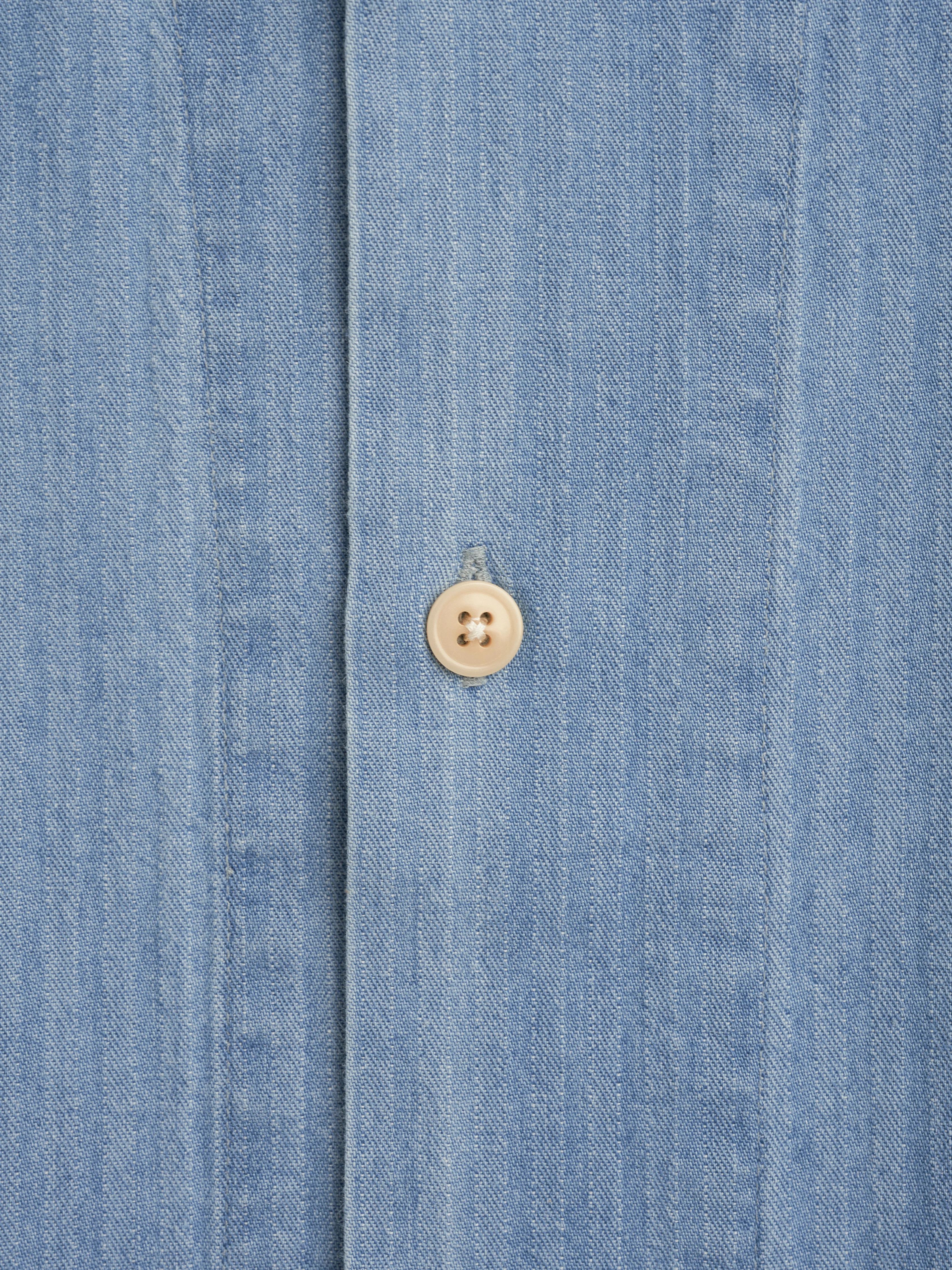 Cuban Short Sleeve Shirt Marden Indigo - Image 7