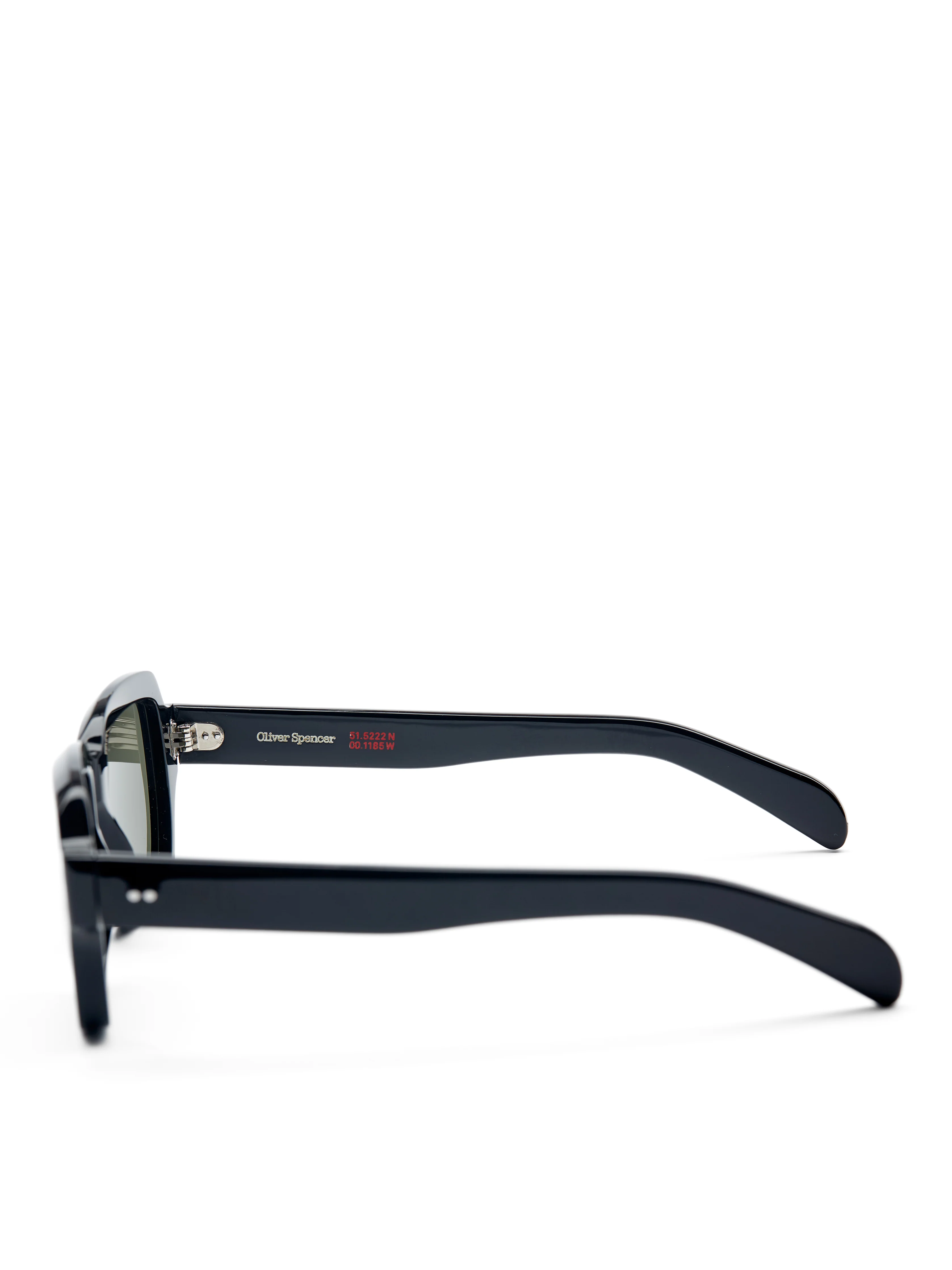 Cubitts x Oliver Spencer Conduit Sunglasses Black - Image 3