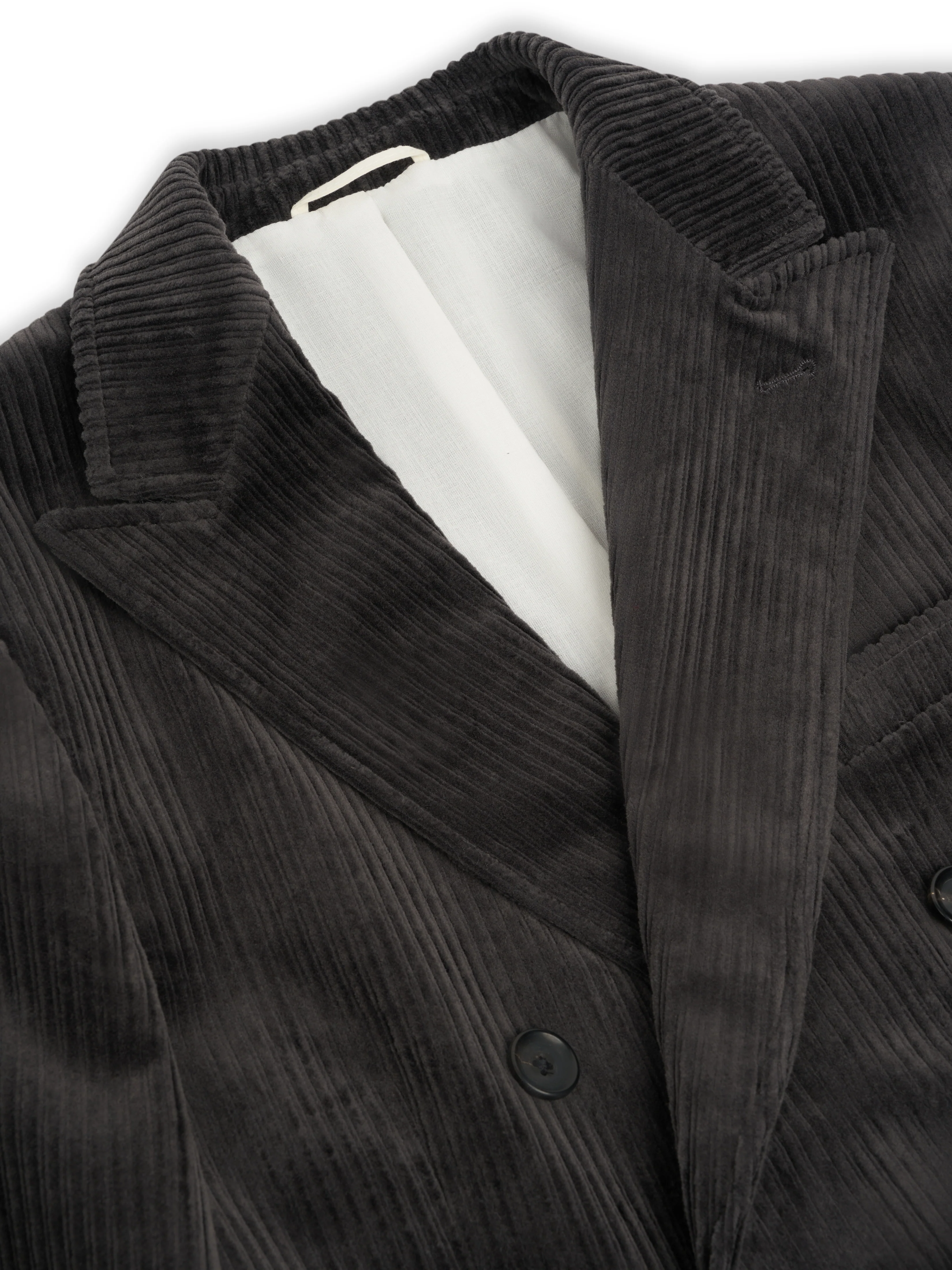 Double Breasted Jacket Deakin Cord Grey - Image 4