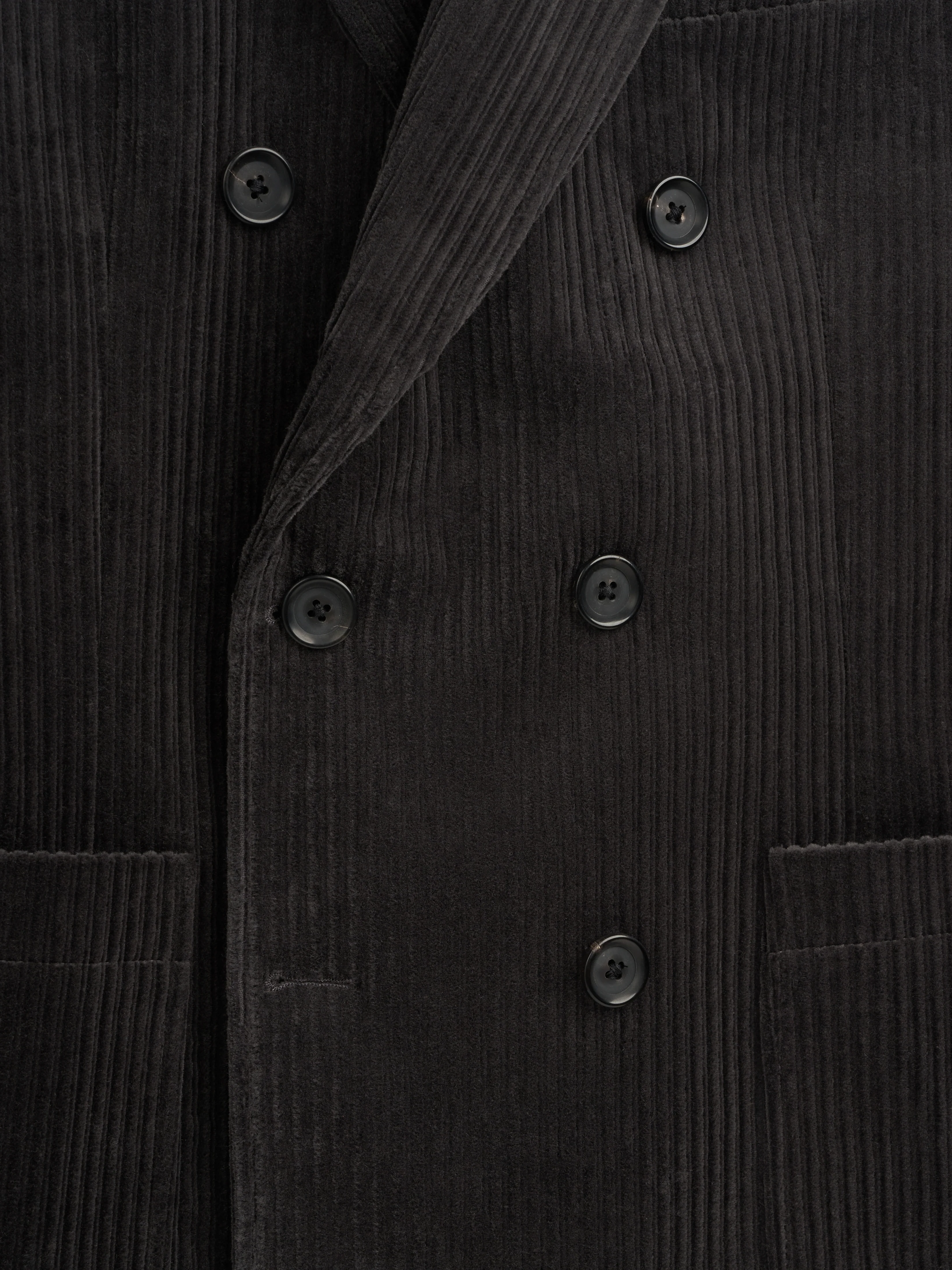 Double Breasted Jacket Deakin Cord Grey - Image 5