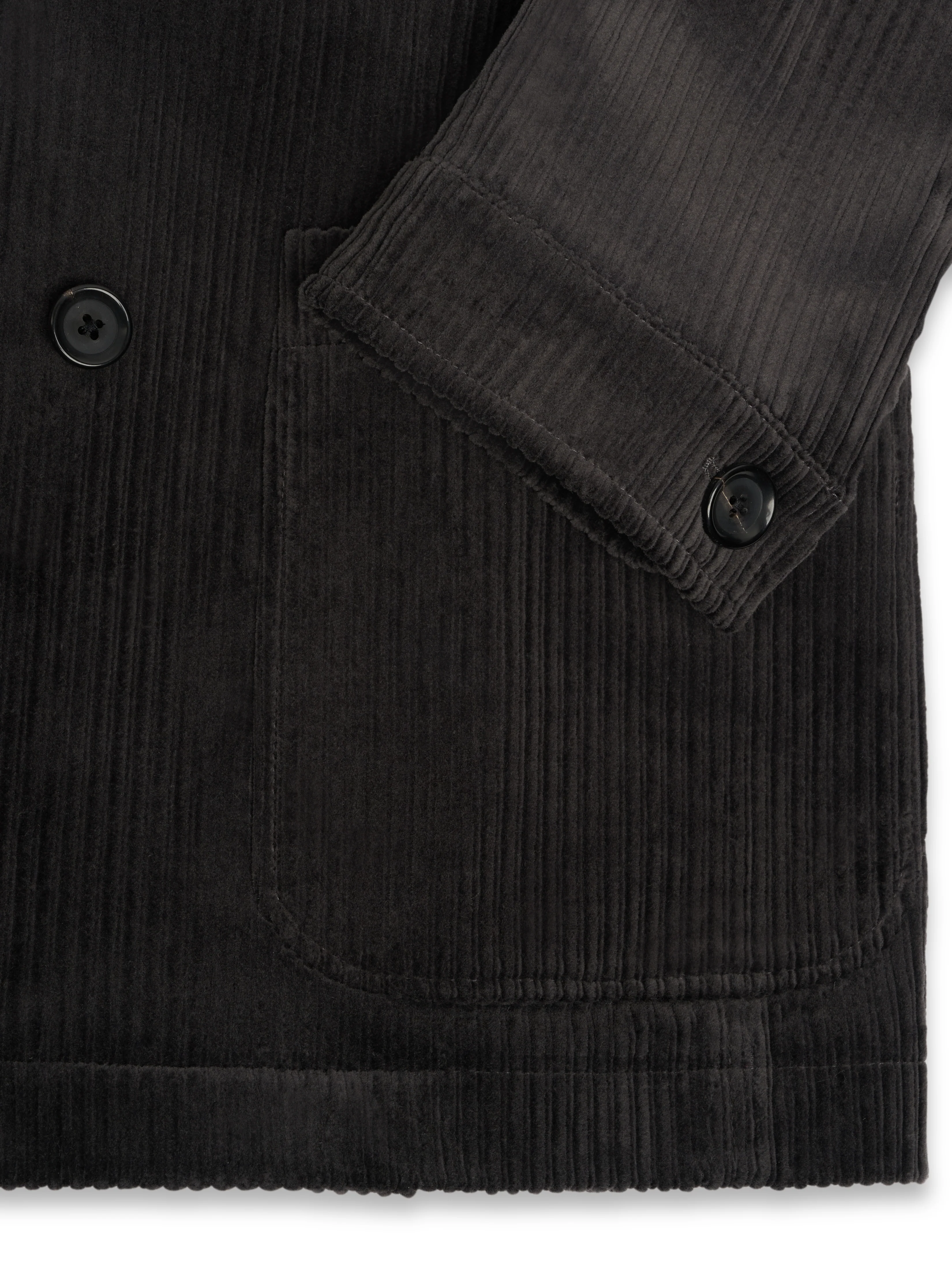 Double Breasted Jacket Deakin Cord Grey - Image 6