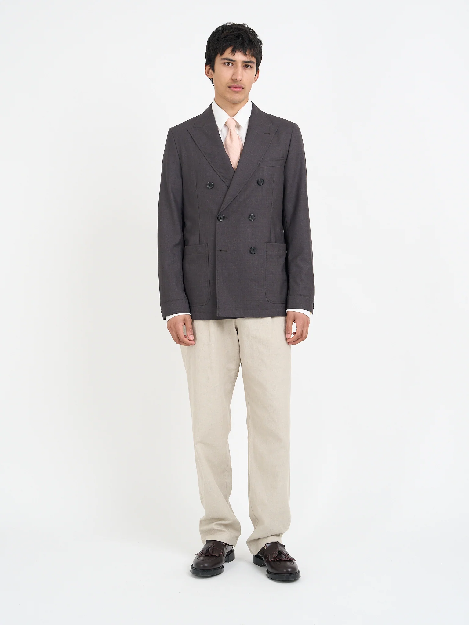 Double Breasted Jacket Miro Brown - Image 8