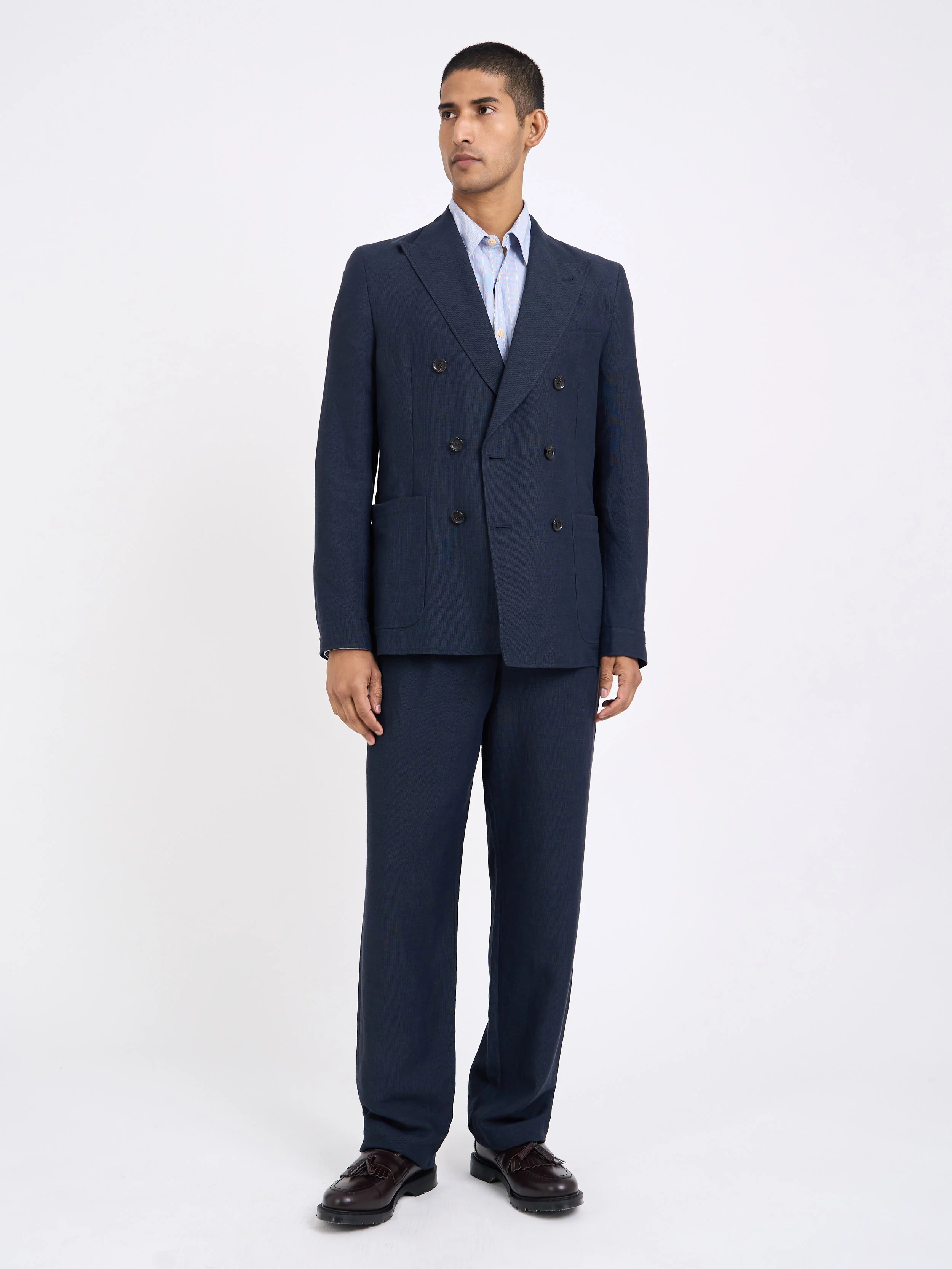 Double Breasted Jacket Silman Navy - Image 5
