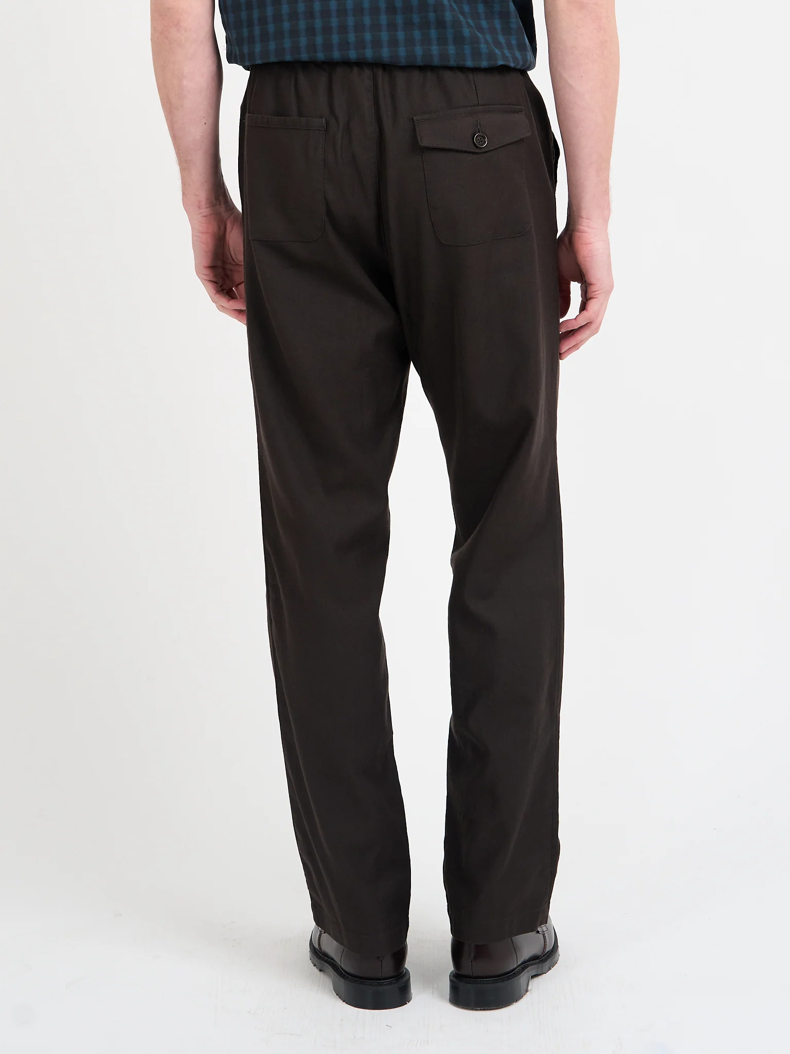 Drawstring Trousers Eastman Brown - Image 3