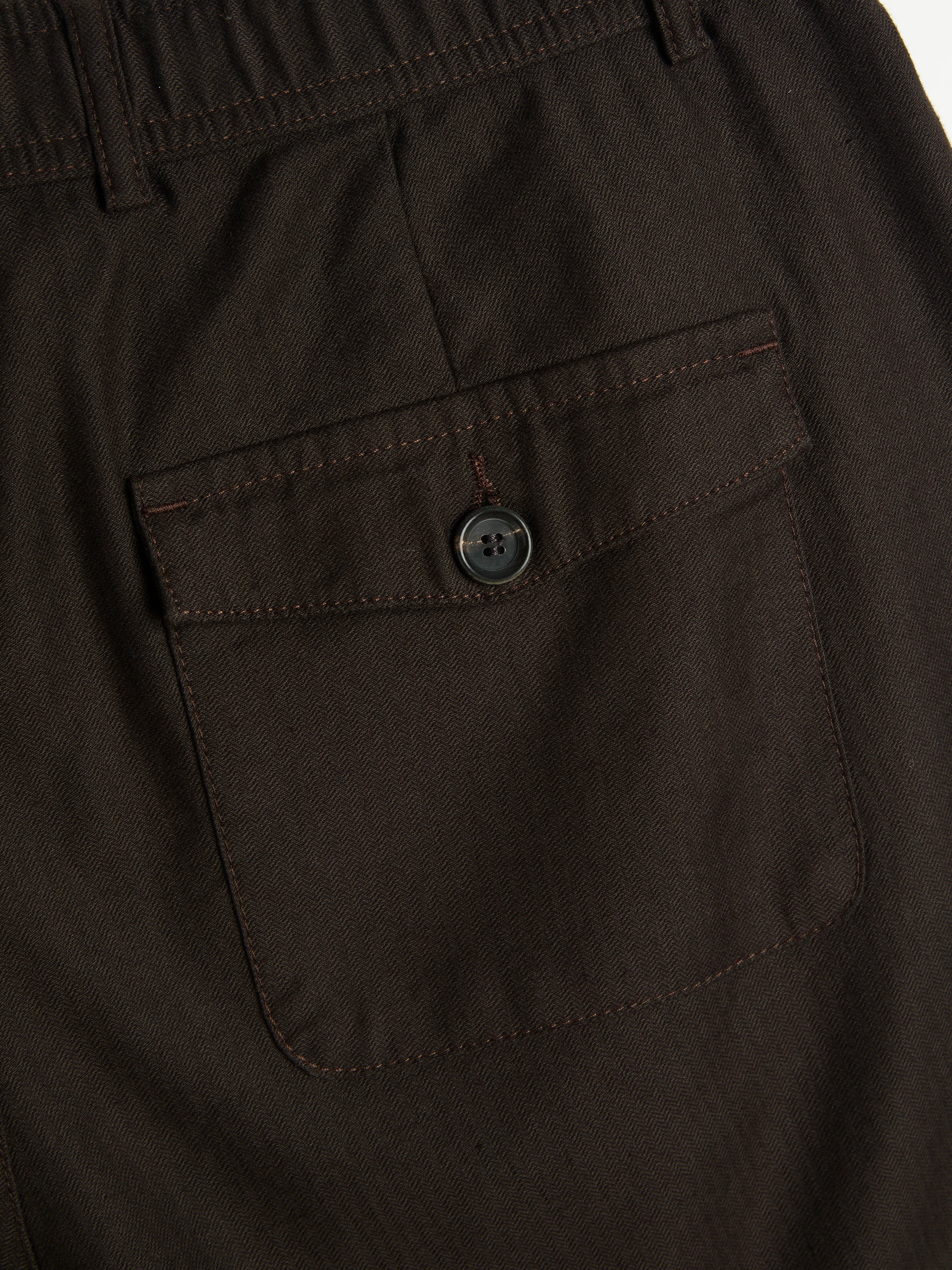 Drawstring Trousers Eastman Brown - Image 6