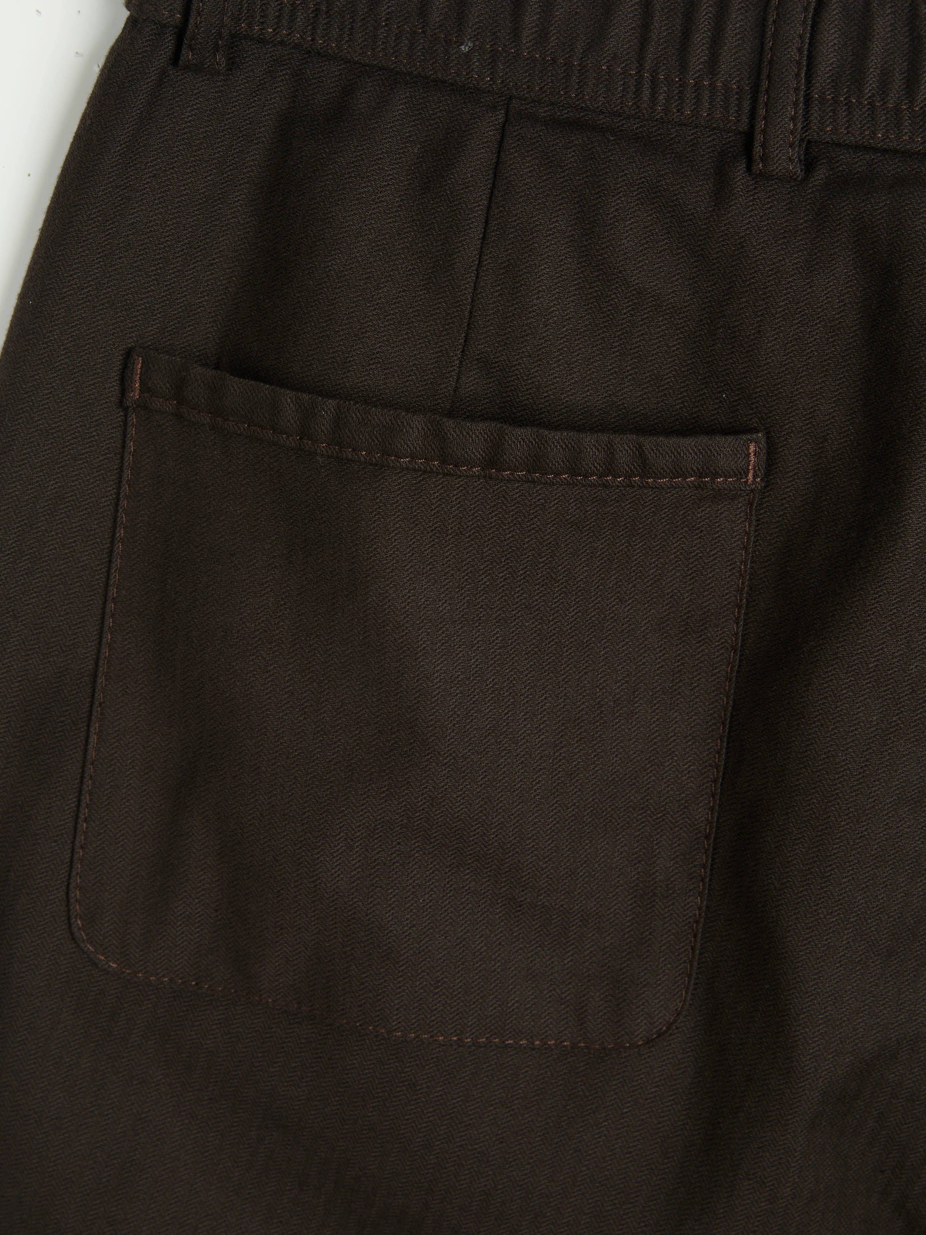 Drawstring Trousers Eastman Brown - Image 7