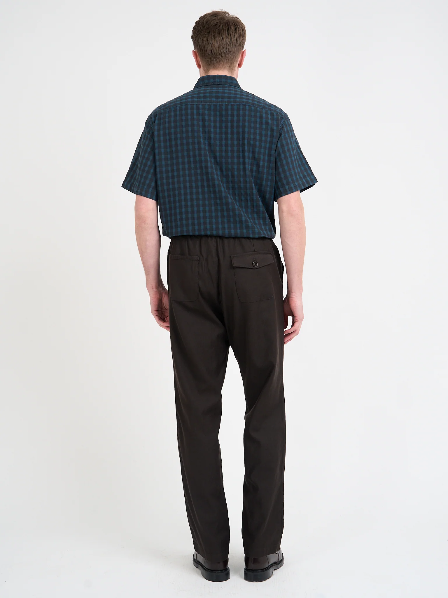 Drawstring Trousers Eastman Brown - Image 9