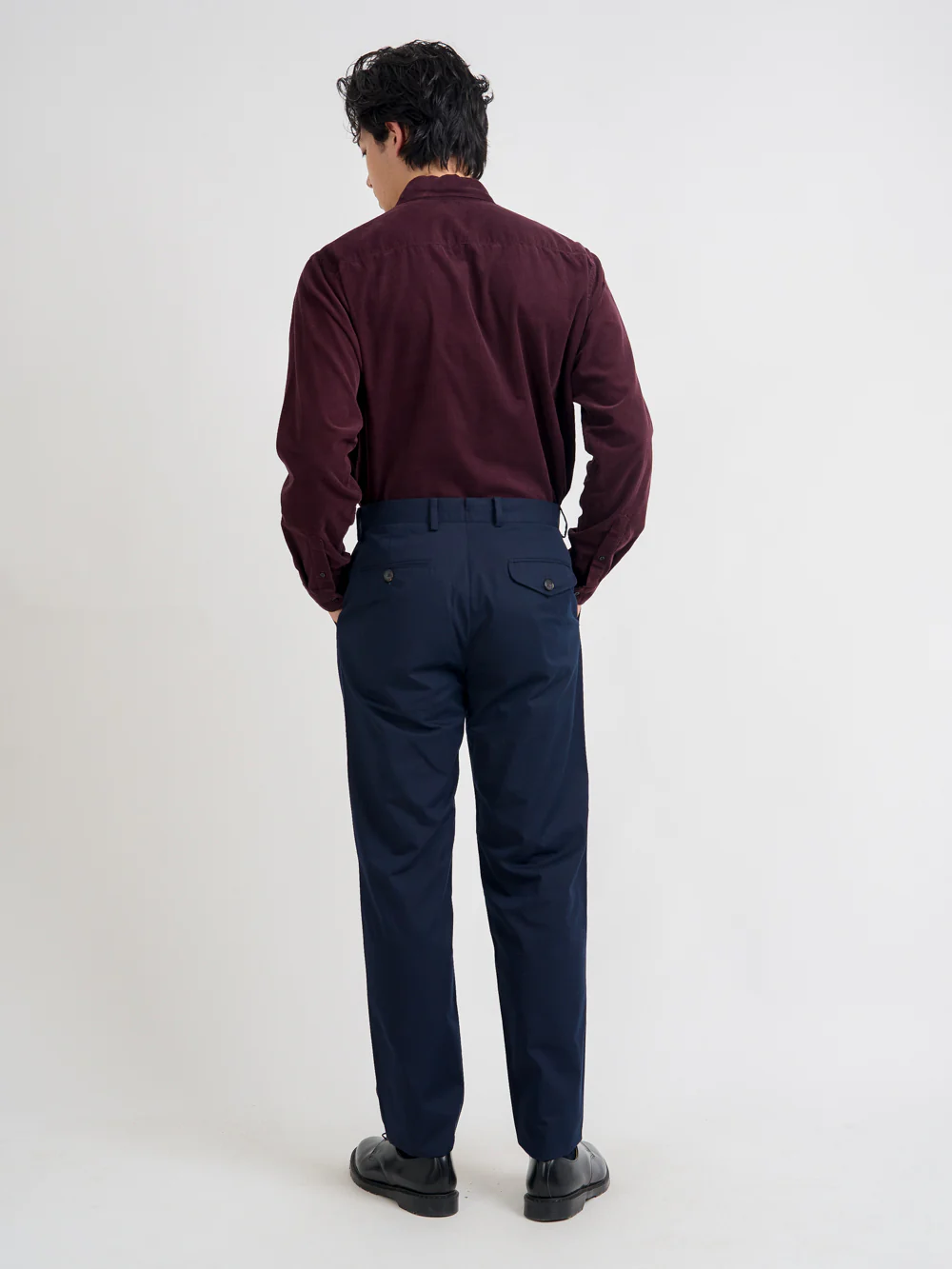 Fishtail Trousers Ashdown Navy - Image 3