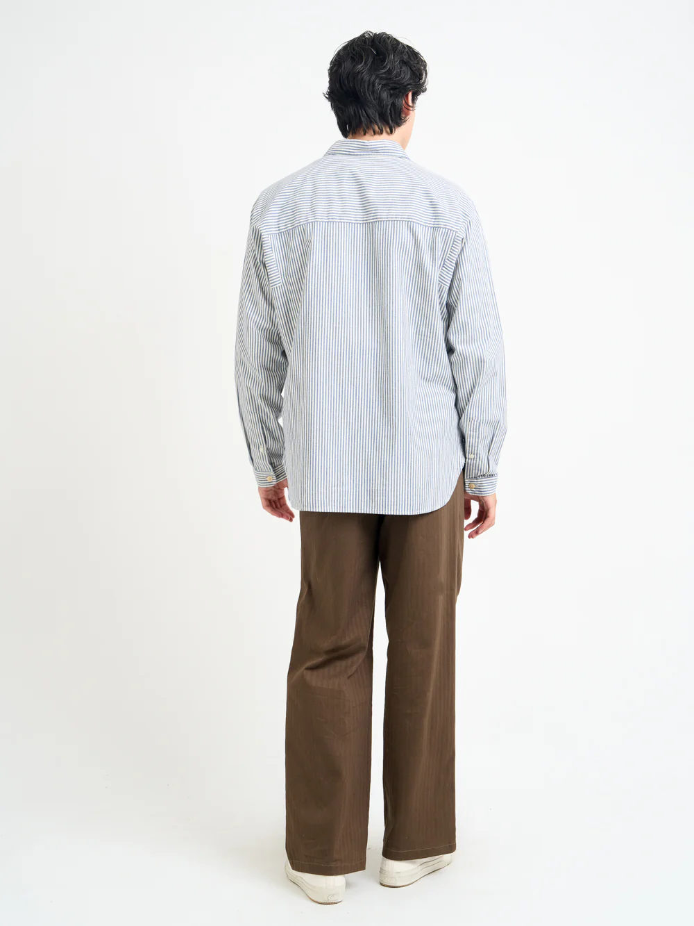 Garrison Long Sleeve Shirt (Loose Fit) Brimham Blue - Image 8