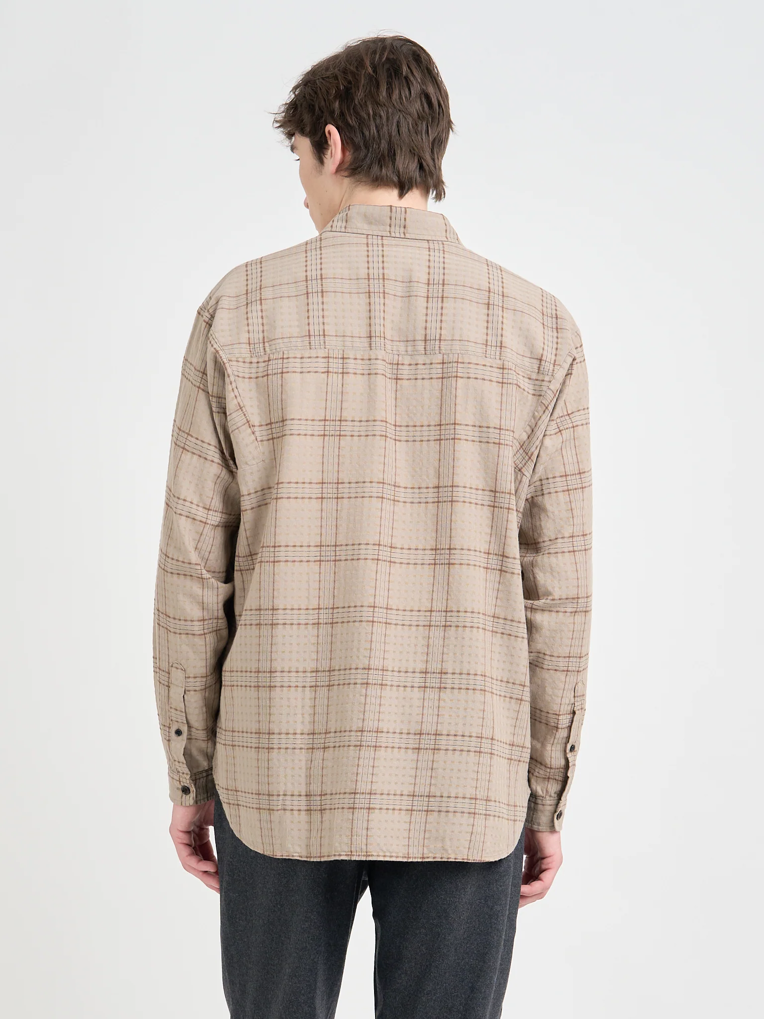 Garrison Long Sleeve Shirt (Loose Fit) Connell Beige - Image 3