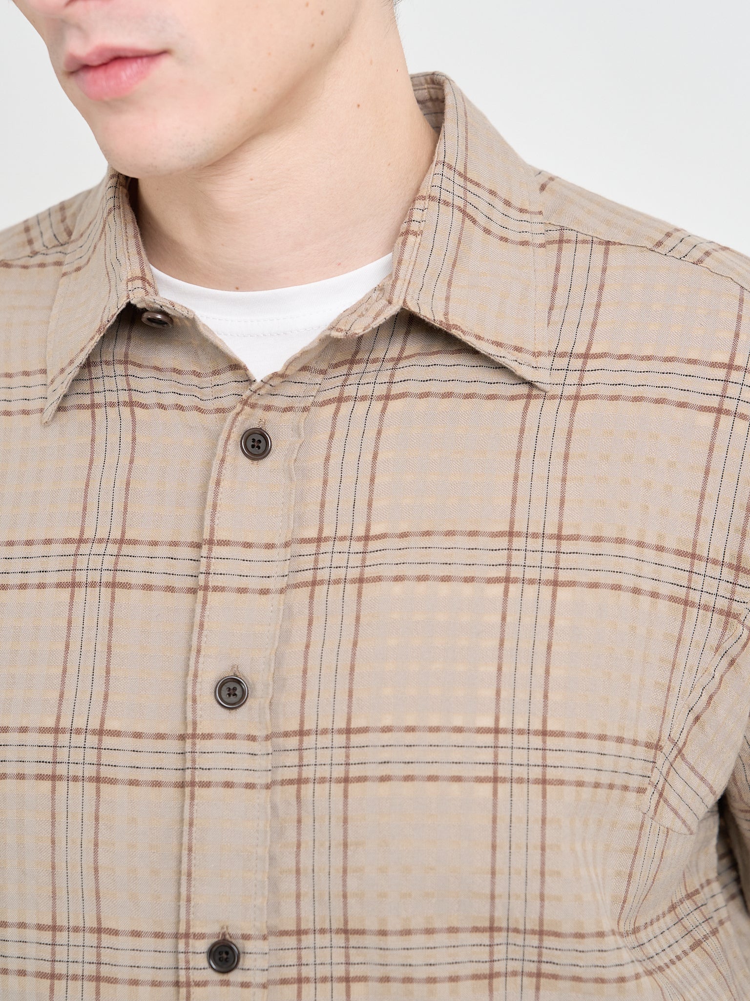 Garrison Long Sleeve Shirt (Loose Fit) Connell Beige - Image 4