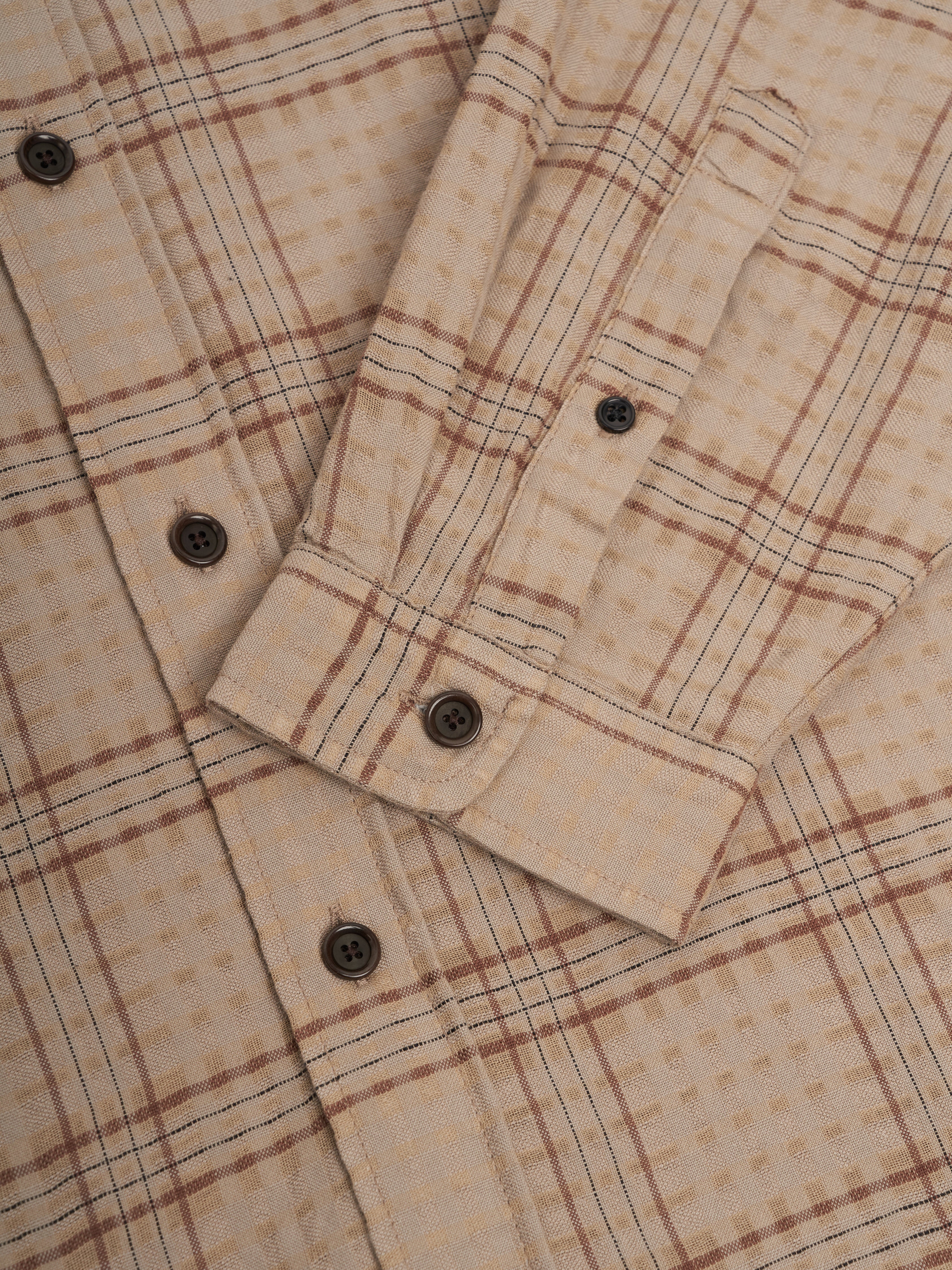 Garrison Long Sleeve Shirt (Loose Fit) Connell Beige - Image 6