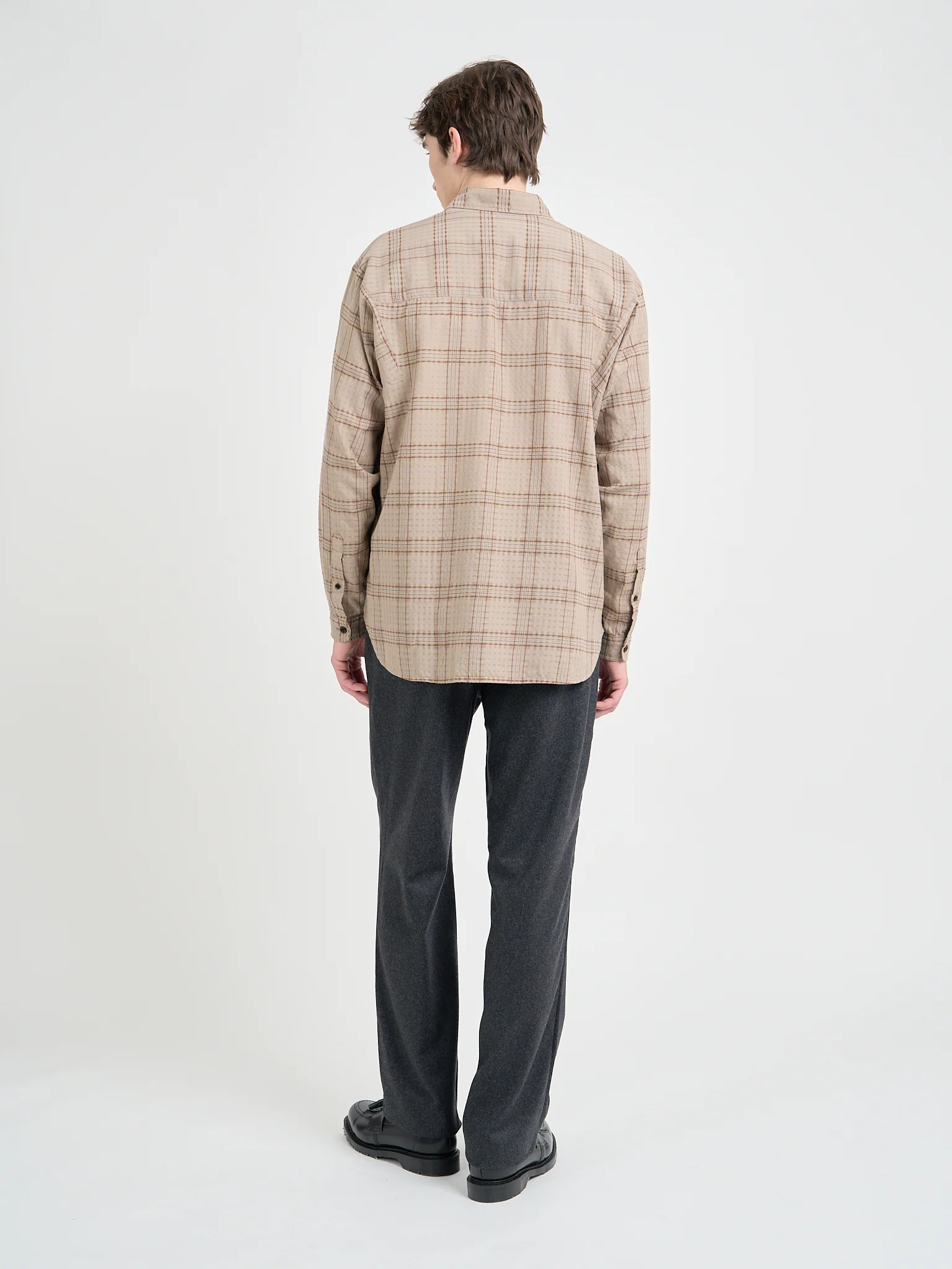 Garrison Long Sleeve Shirt (Loose Fit) Connell Beige - Image 8