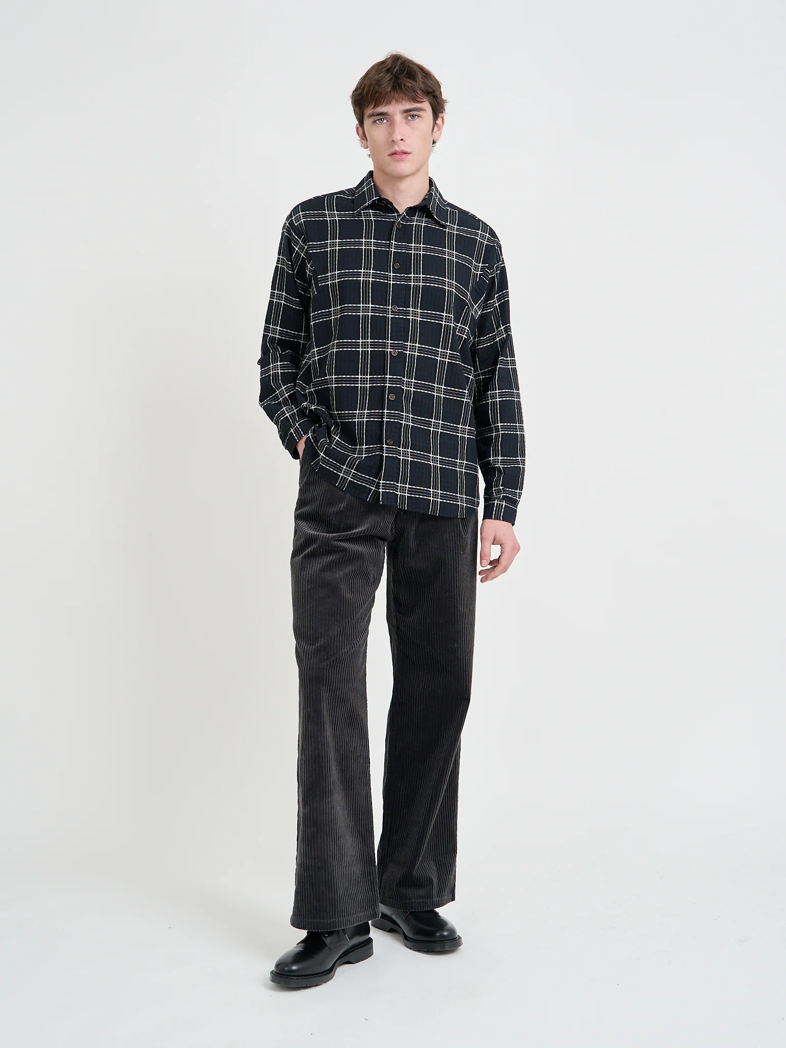 Garrison Long Sleeve Shirt (Loose Fit) Connell Black - Image 7