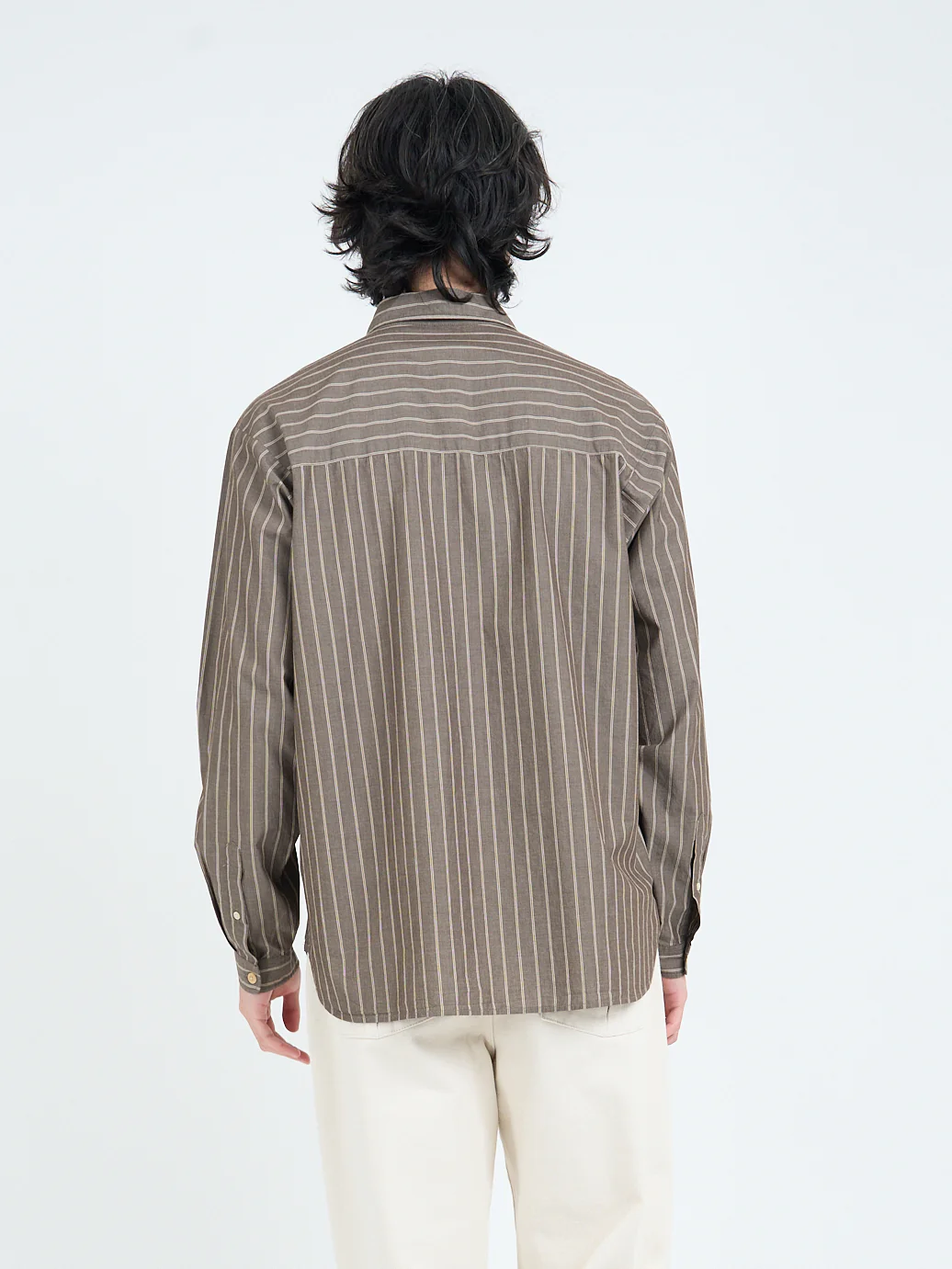 Garrison Long Sleeve Shirt (Loose Fit) Corbet Brown - Image 3