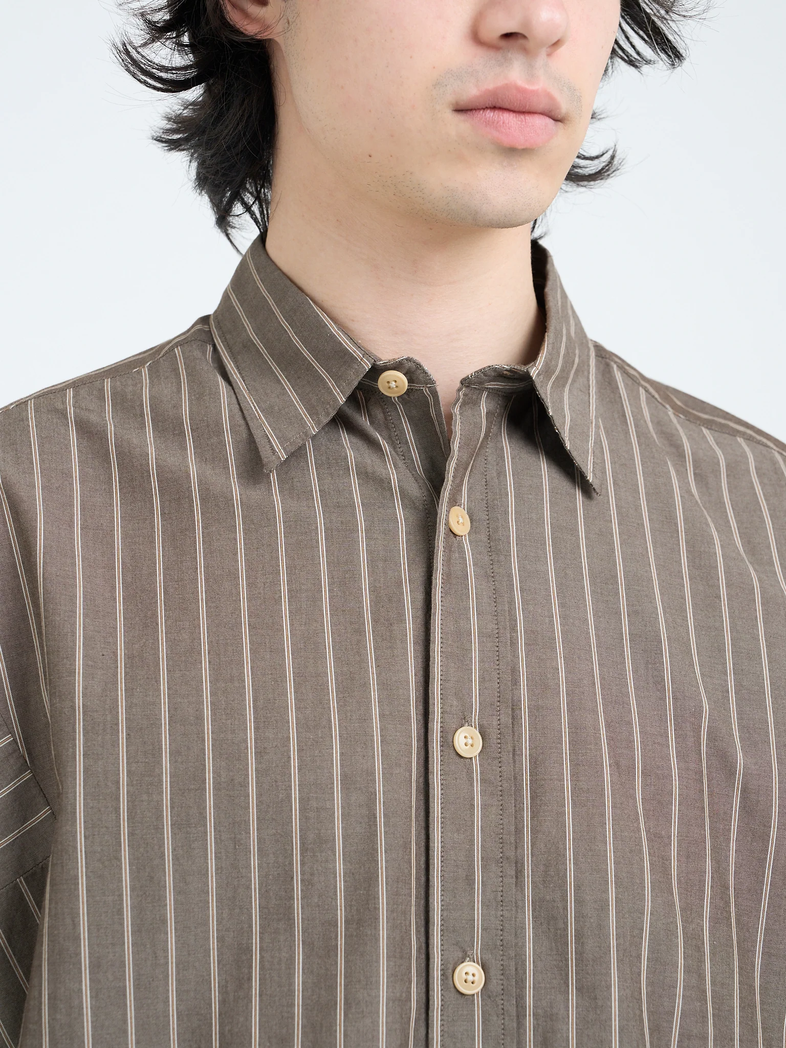 Garrison Long Sleeve Shirt (Loose Fit) Corbet Brown - Image 4