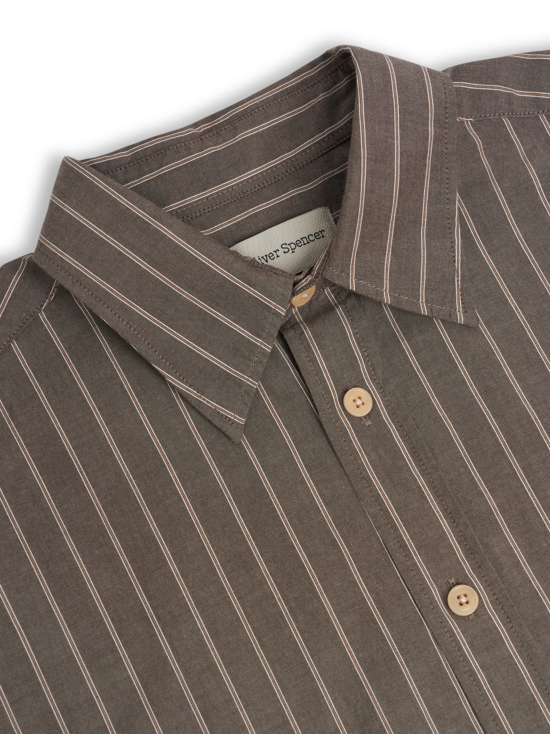 Garrison Long Sleeve Shirt (Loose Fit) Corbet Brown - Image 5