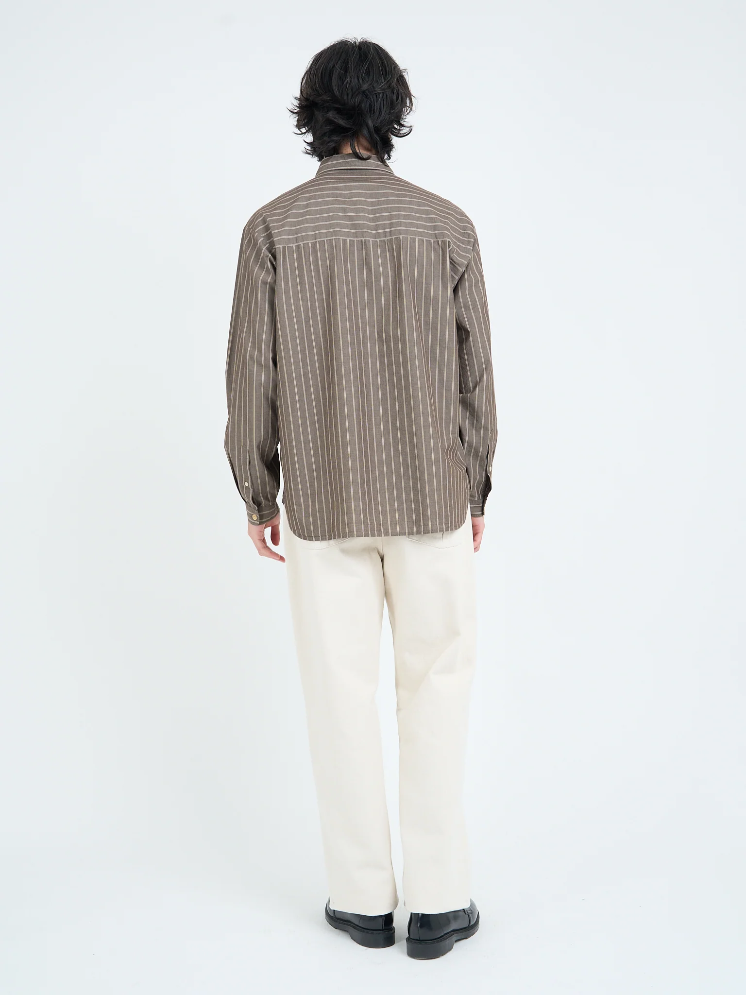 Garrison Long Sleeve Shirt (Loose Fit) Corbet Brown - Image 9