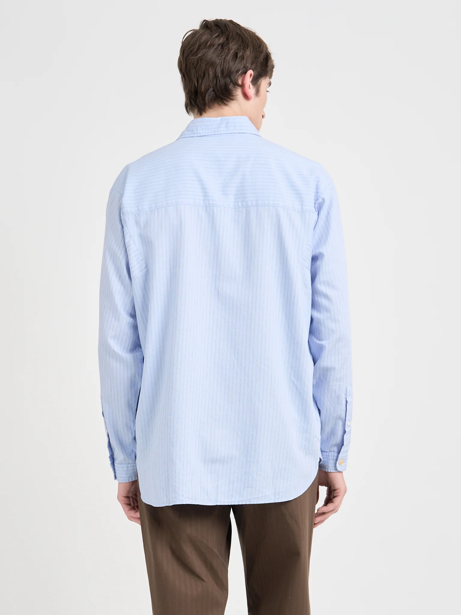 Garrison Long Sleeve Shirt (Loose Fit) Faber Blue - Image 3