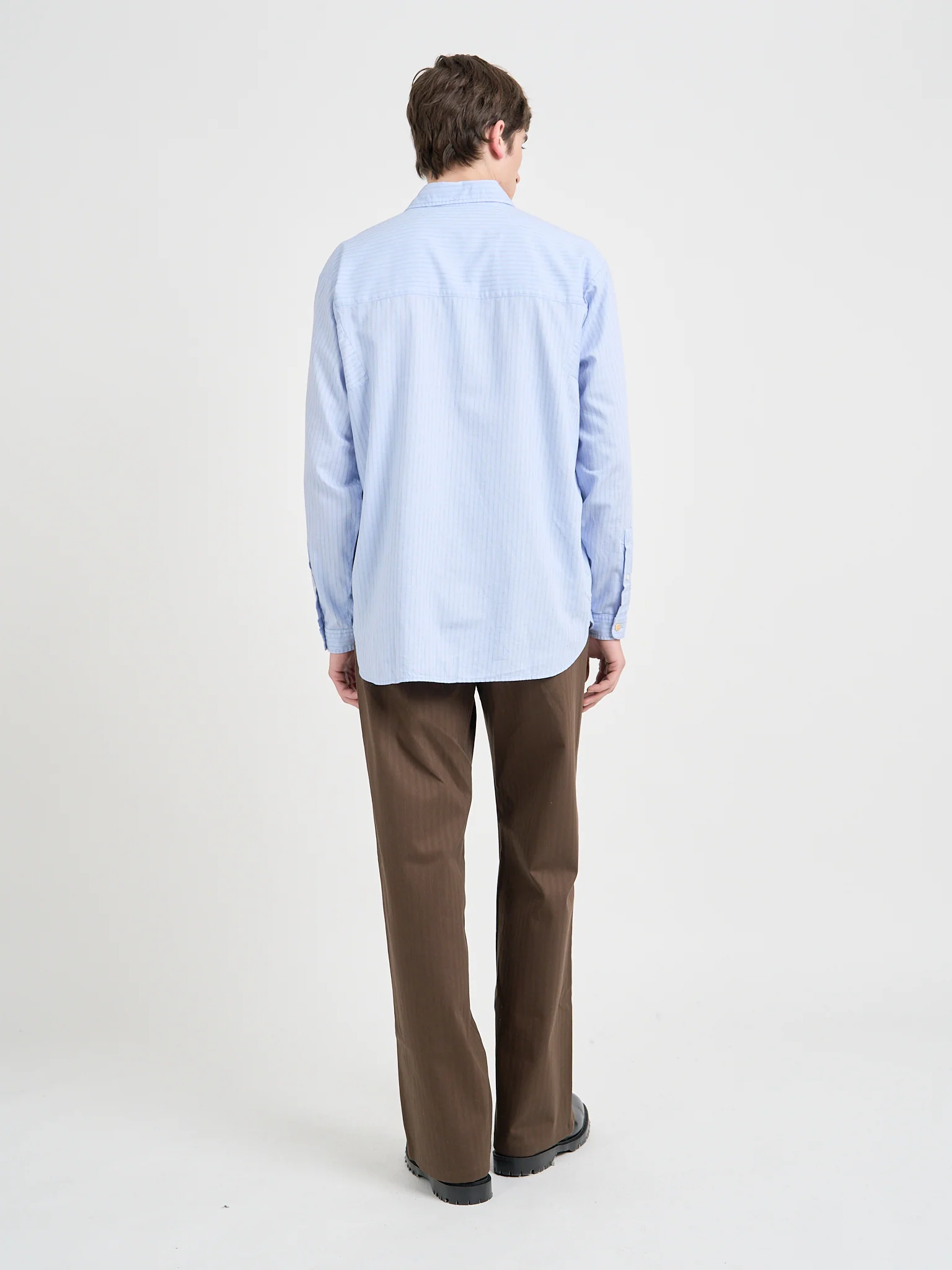 Garrison Long Sleeve Shirt (Loose Fit) Faber Blue - Image 8