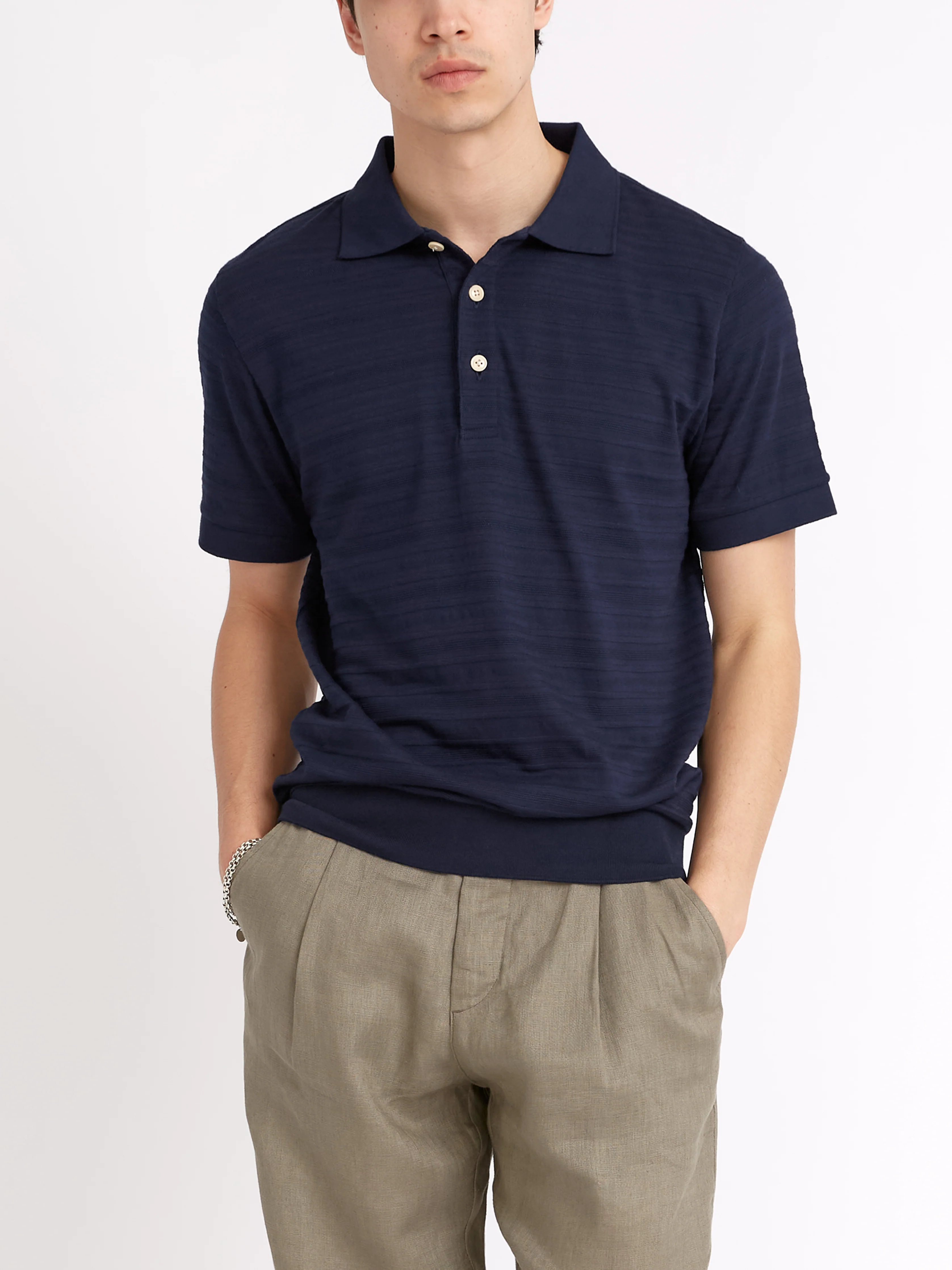 Glendale Polo Shirt Dornie Navy - Image 5