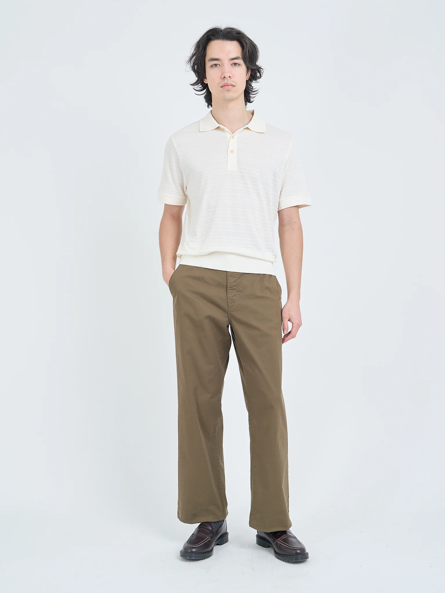 Glendale Polo Shirt Dornie Cream - Image 7