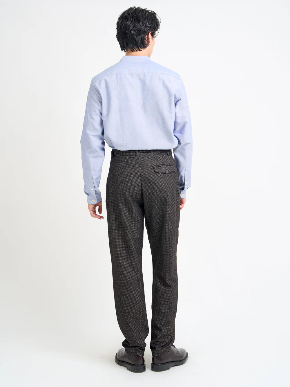 Grandad Shirt Brecon Blue - Image 3
