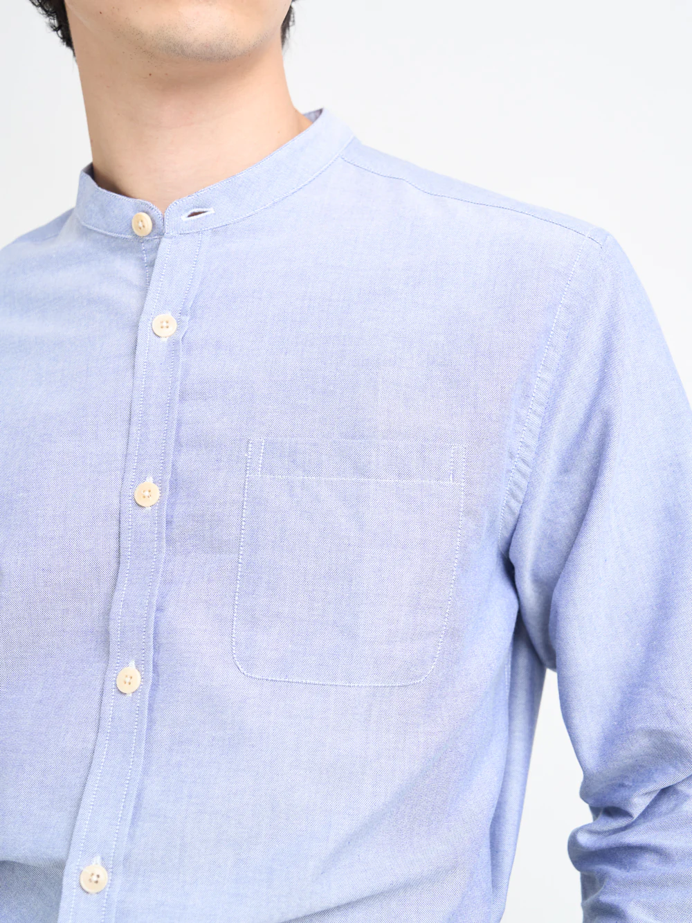 Grandad Shirt Brecon Blue - Image 6