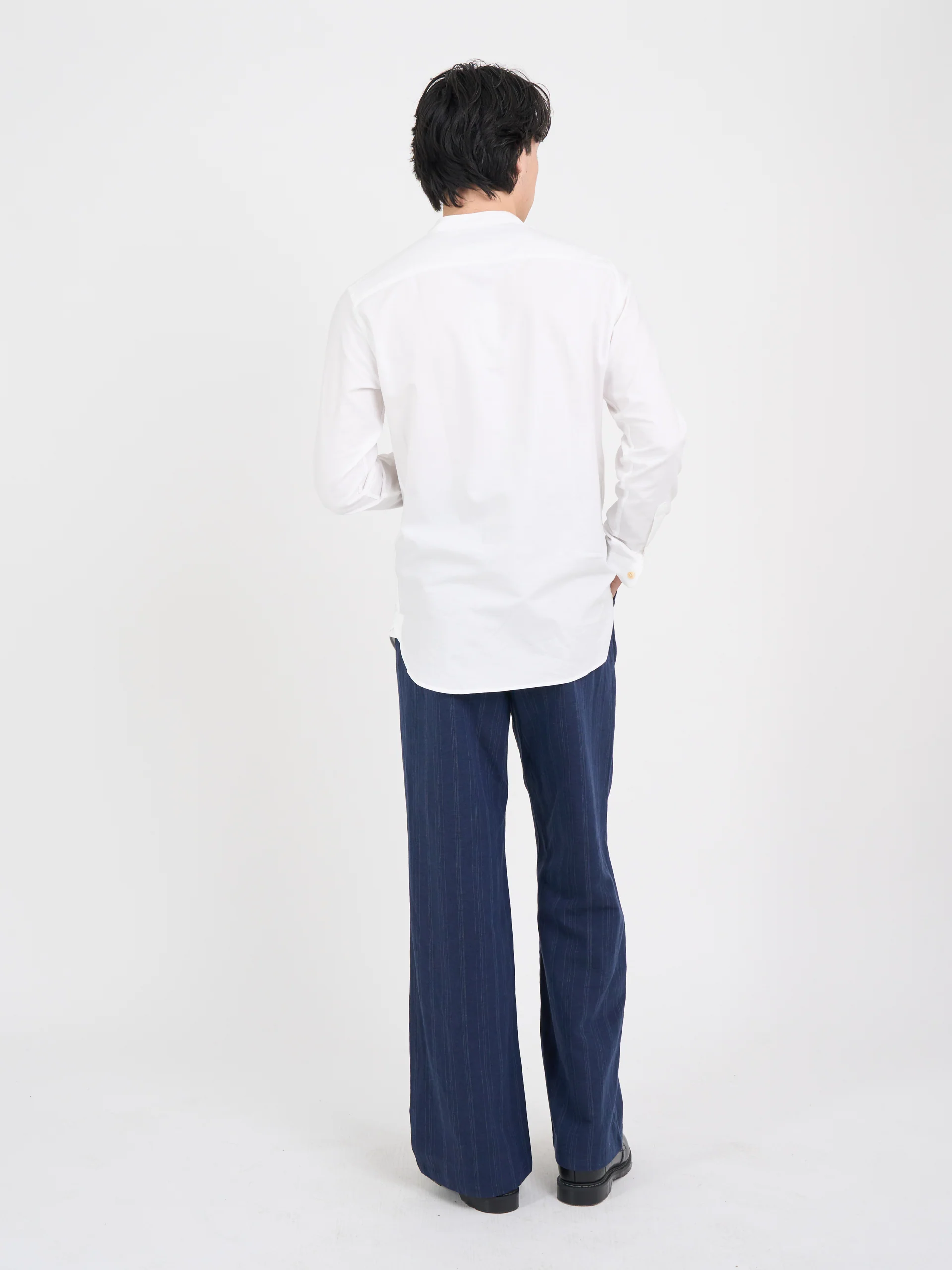 Grandad Shirt Brecon White - Image 4