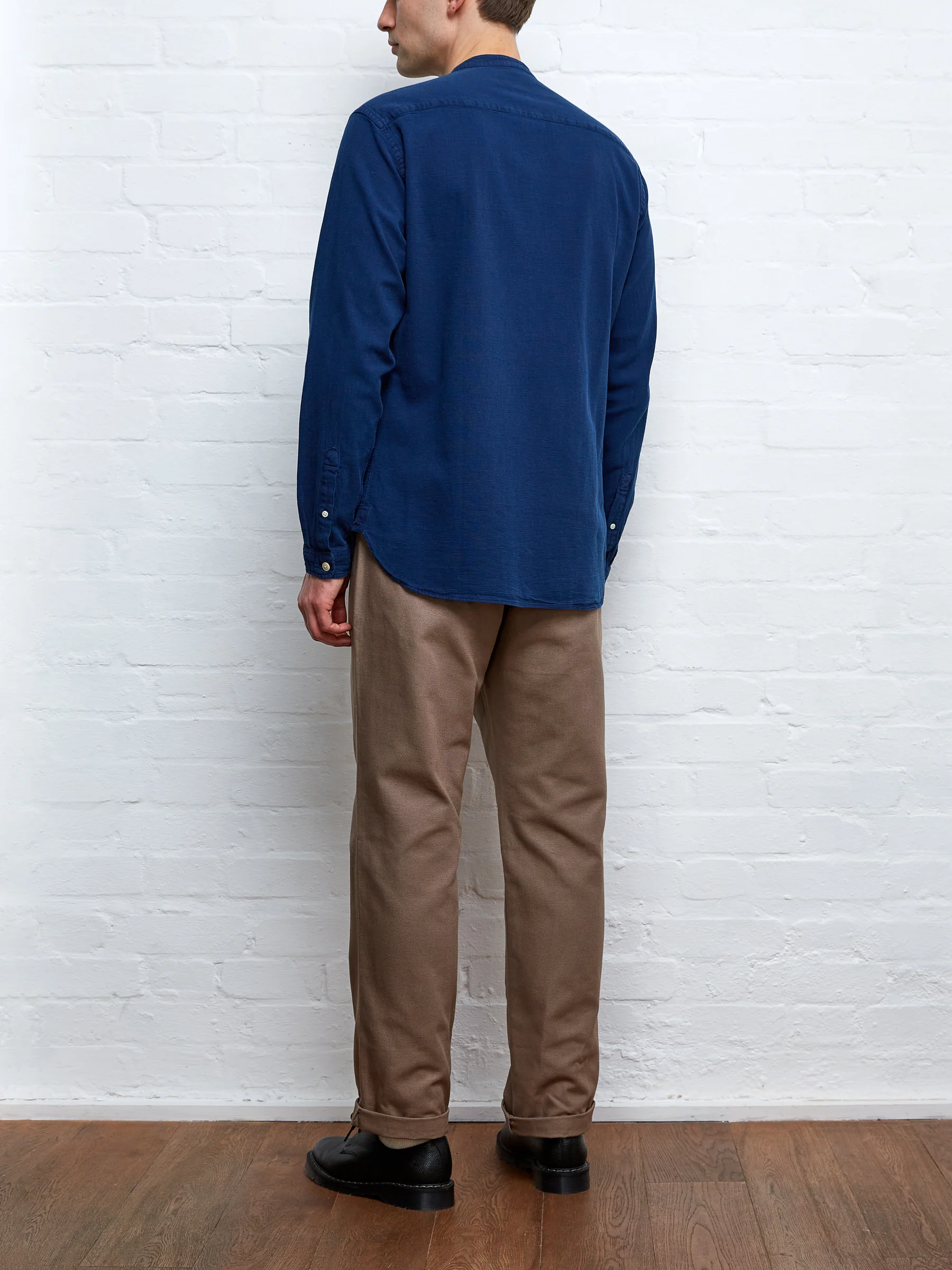 Grandad Shirt Kildale Indigo Rinse - Image 5