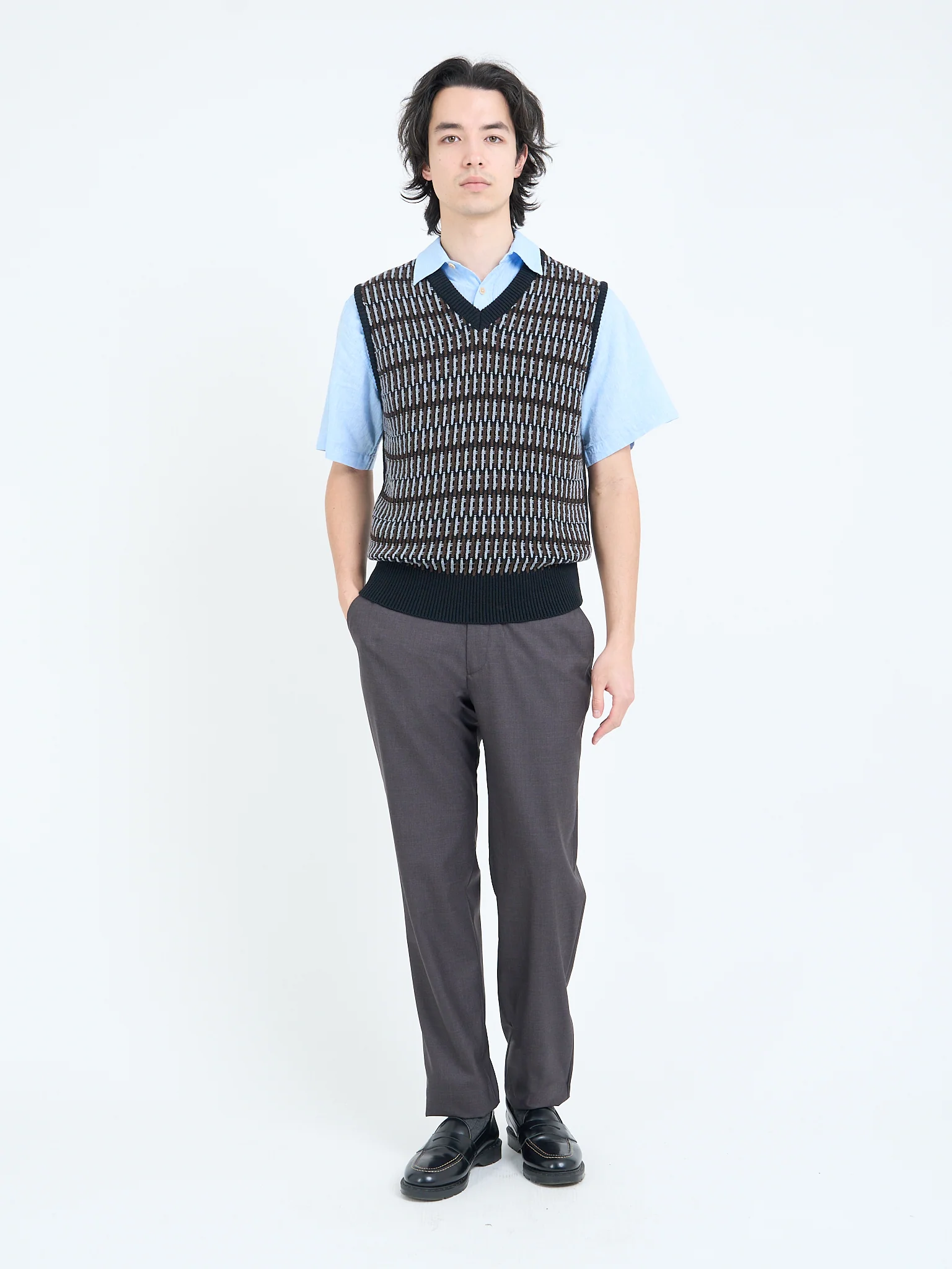 Graves V Neck Vest Ayrton Multi - Image 6