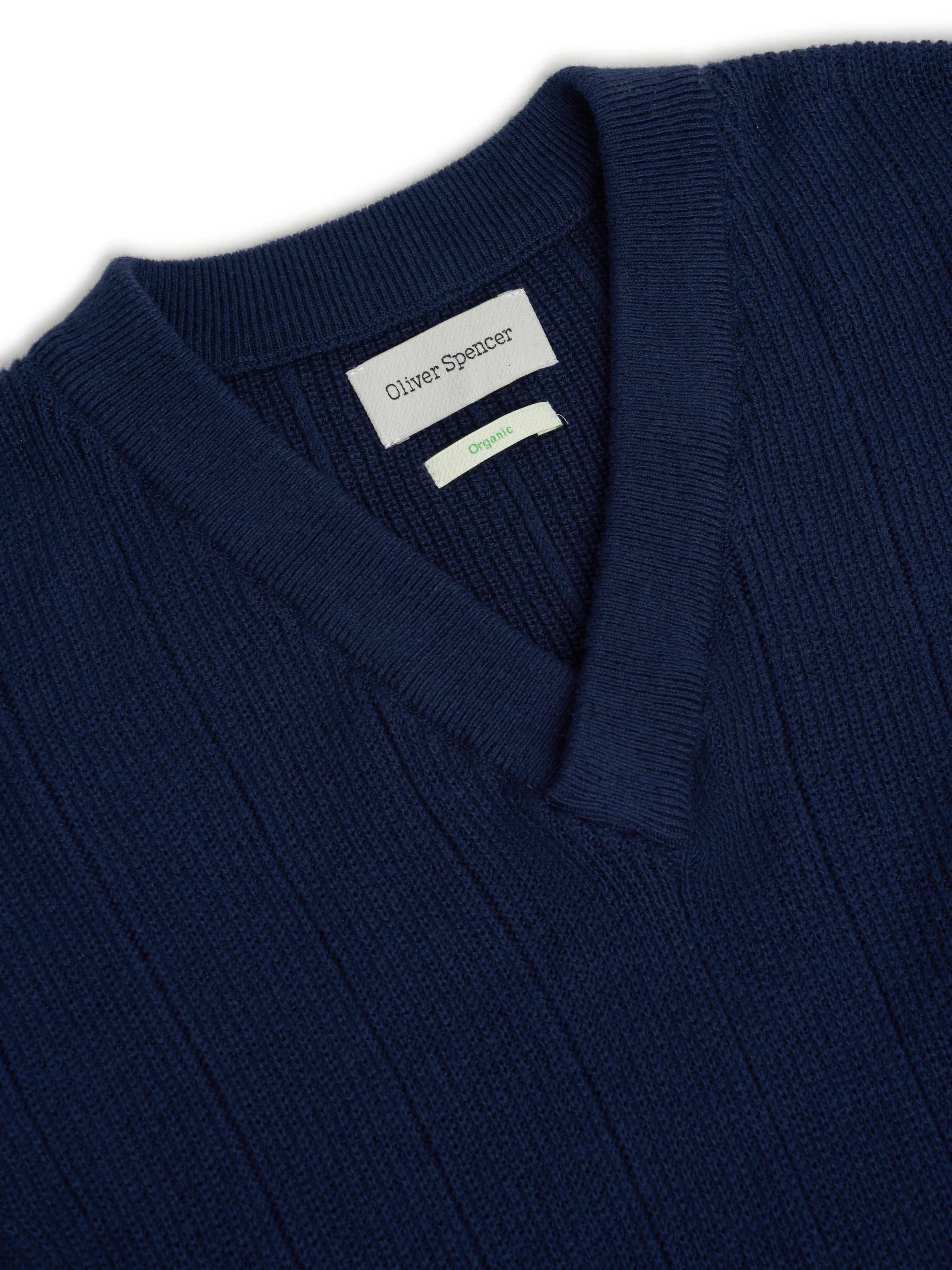 Graves V Neck Vest Overton Navy - Image 5